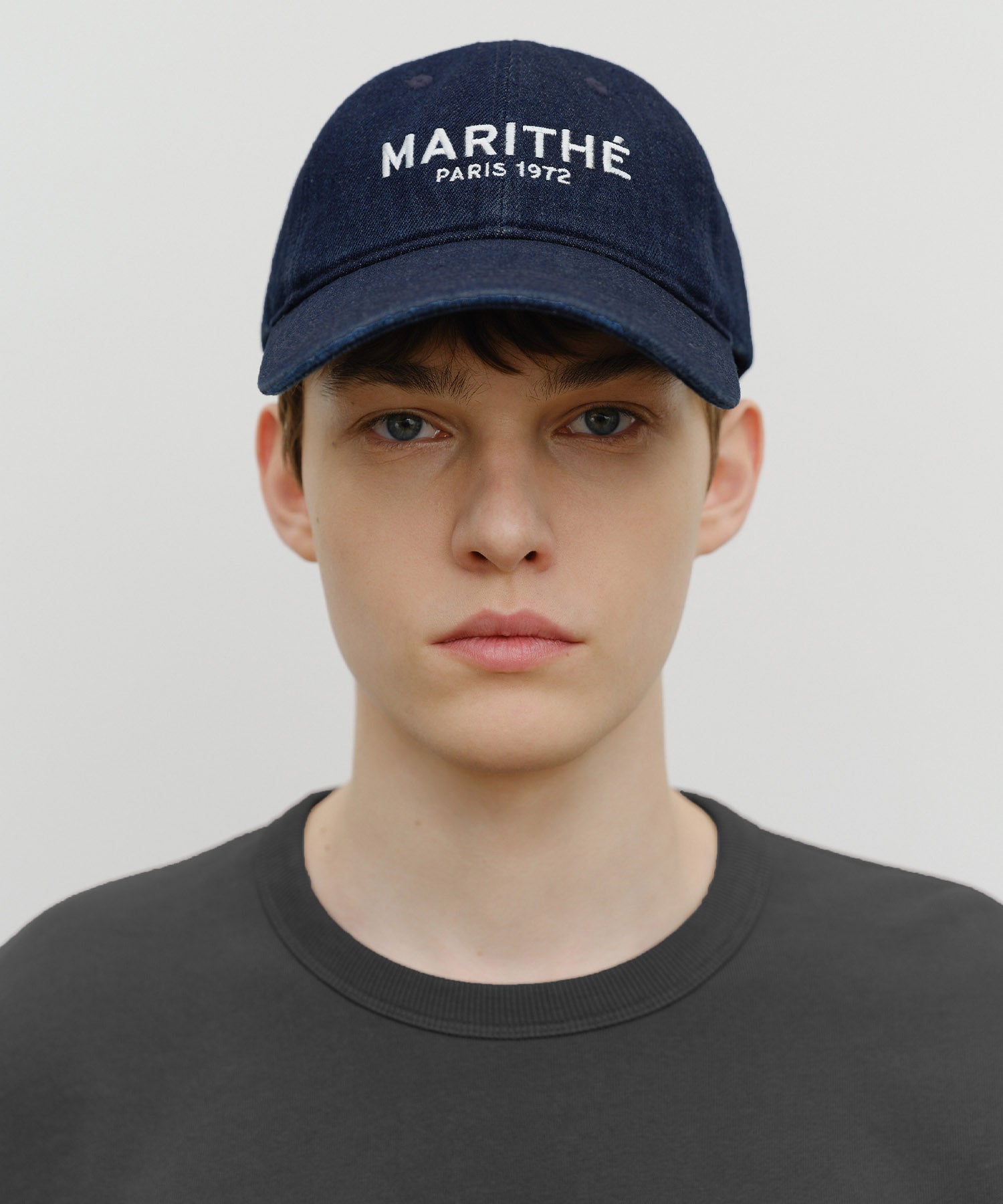 Marithe & Francois Girbaud - Denim Washing Regular Logo Ball Cap (Indigo) product image 5 | TRAB K-Fashion Australia
