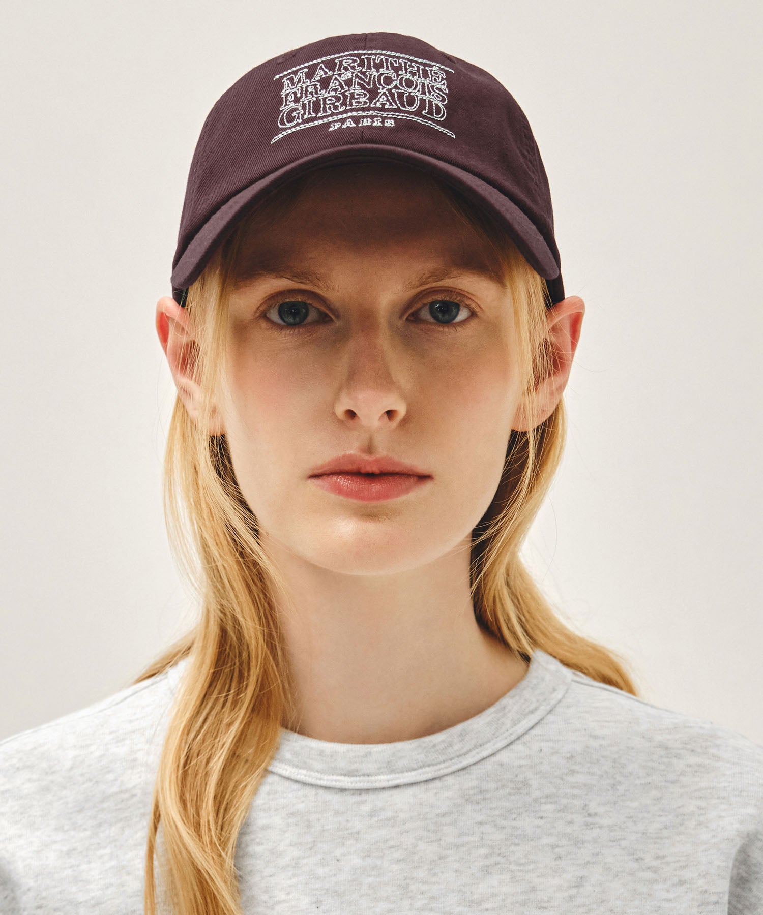 Marithe & Francois Girbaud - Doodle Classic Logo Covered Cap (Burgundy) product image 5 | TRAB K-Fashion Australia