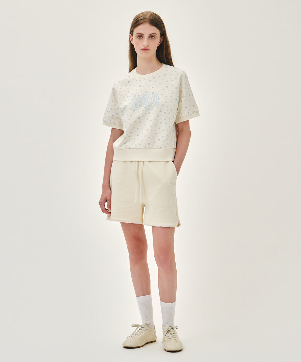 Marithe & Francois Girbaud - Vintage Classic Logo Half Sweatshirt (Flower) product image 5 | TRAB K-Fashion Australia
