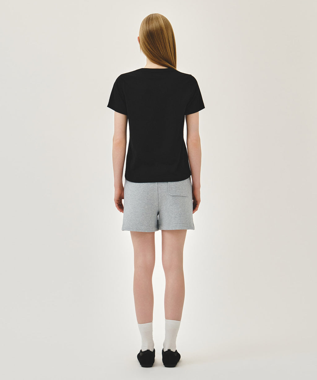 Marithe & Francois Girbaud - Vintage Classic Logo Sweat Shorts (Heather Gray) product image 5 | TRAB K-Fashion Australia
