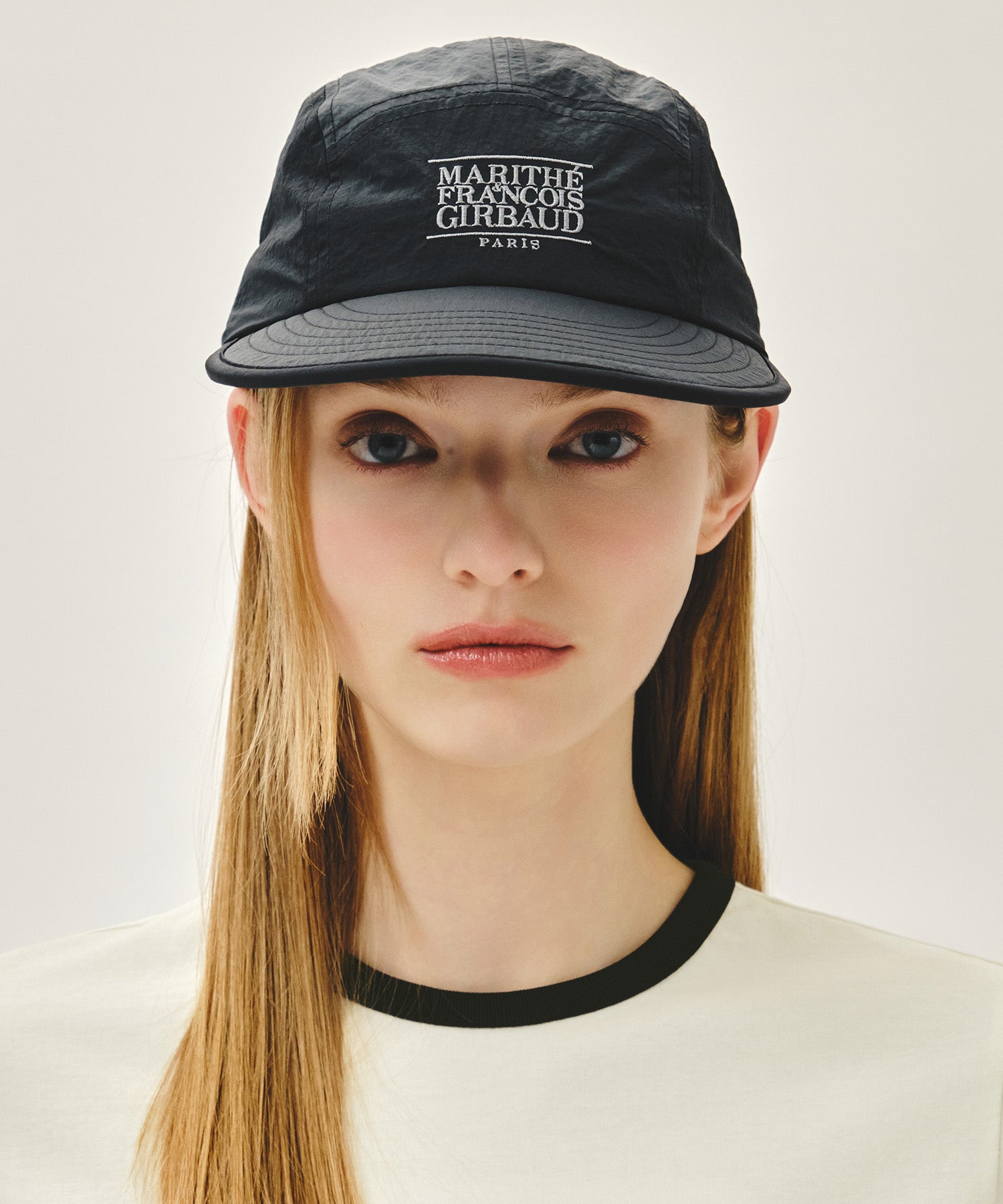 Marithe & Francois Girbaud - Small Classic Logo Nylon Camp Cap (Navy) product image 5 | TRAB K-Fashion Australia