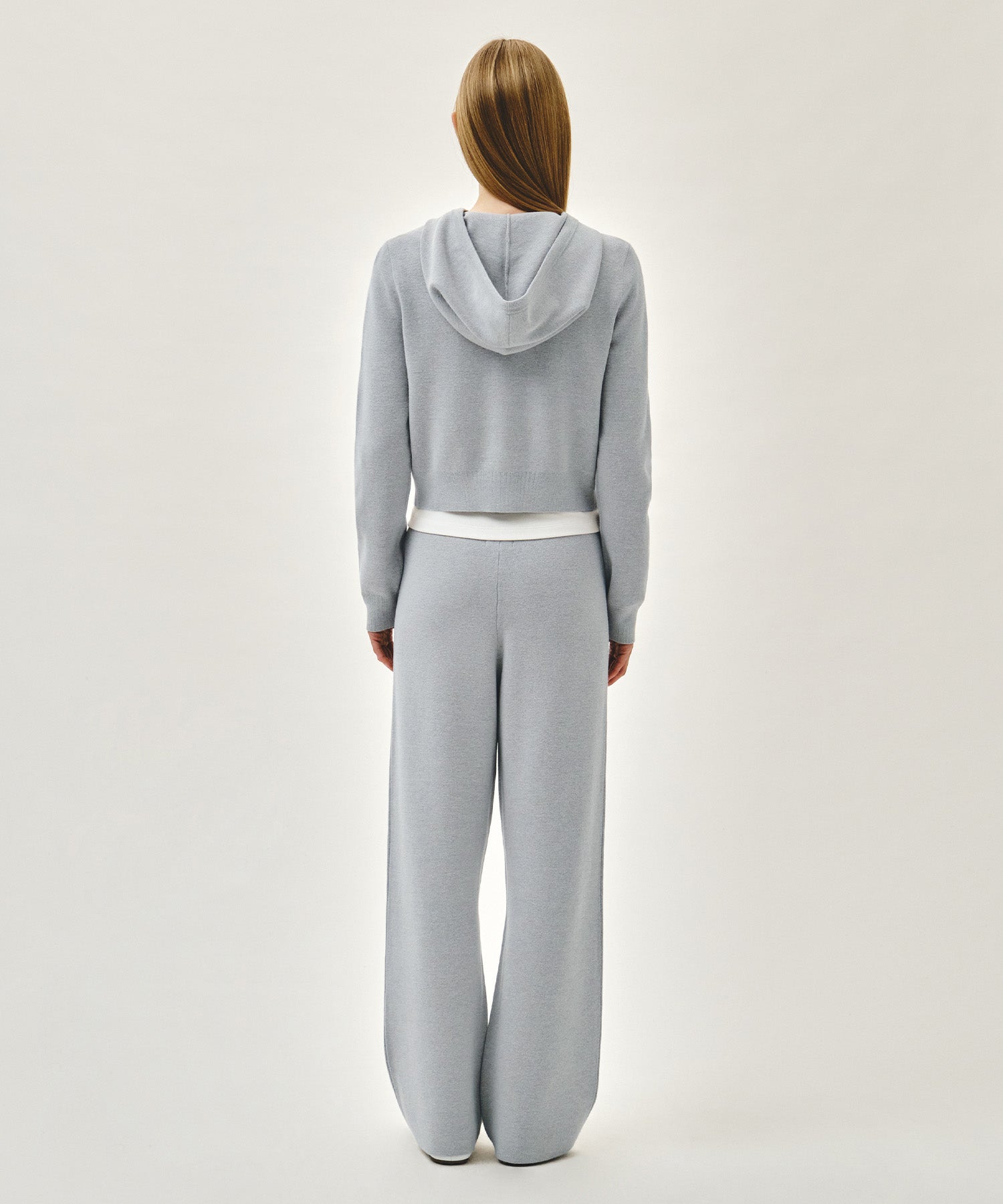 Marithe & Francois Girbaud - Classic Logo Knit Pants (Heather Gray) product image 5 | TRAB K-Fashion Australia