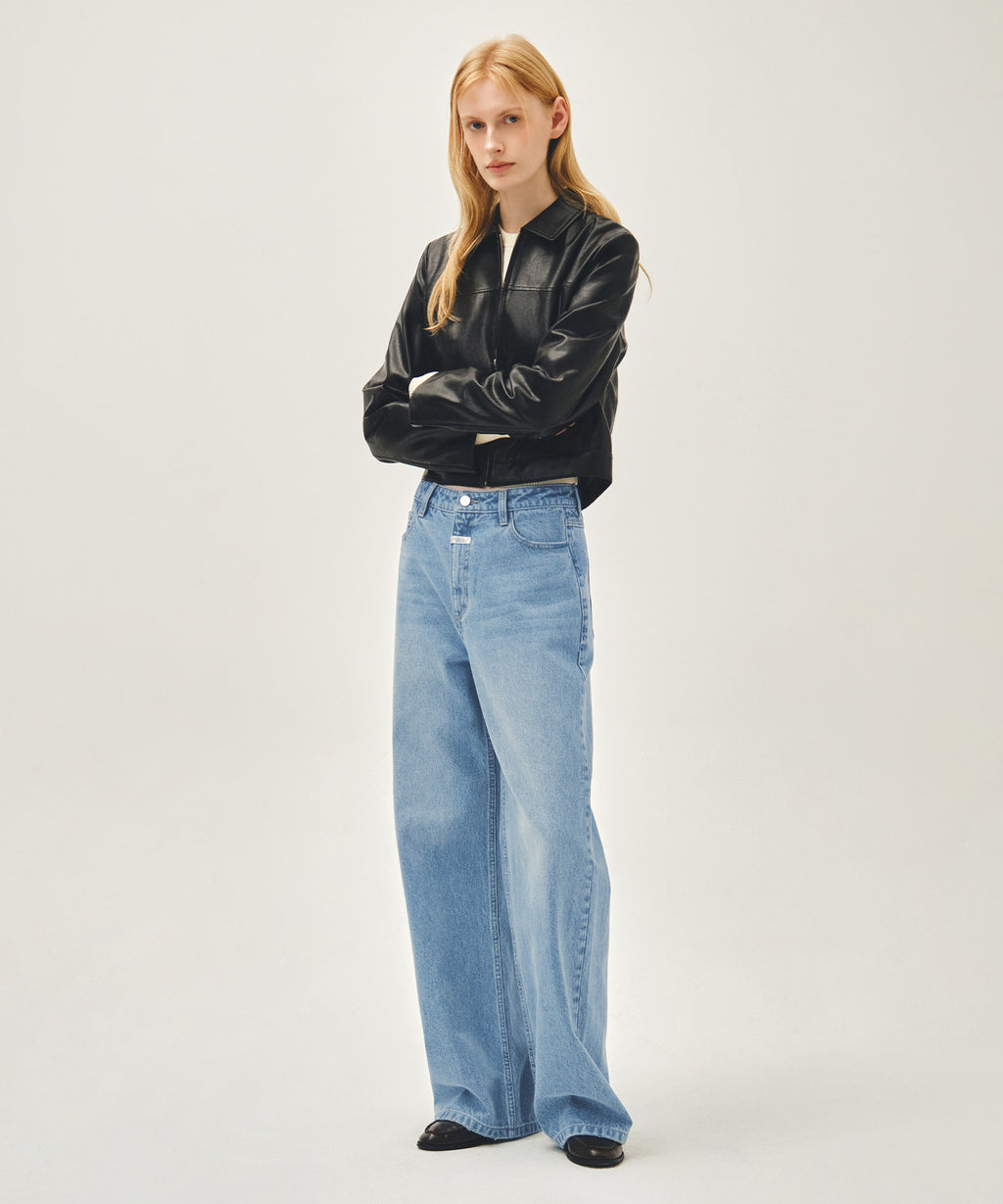 Marithe & Francois Girbaud - Crop Faux Leather Jacket (Black) product image 5 | TRAB K-Fashion Australia