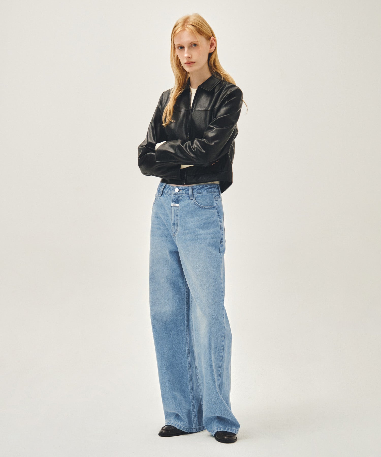 Marithe & Francois Girbaud - Crop Faux Leather Jacket (Black) product image 5 | TRAB K-Fashion Australia