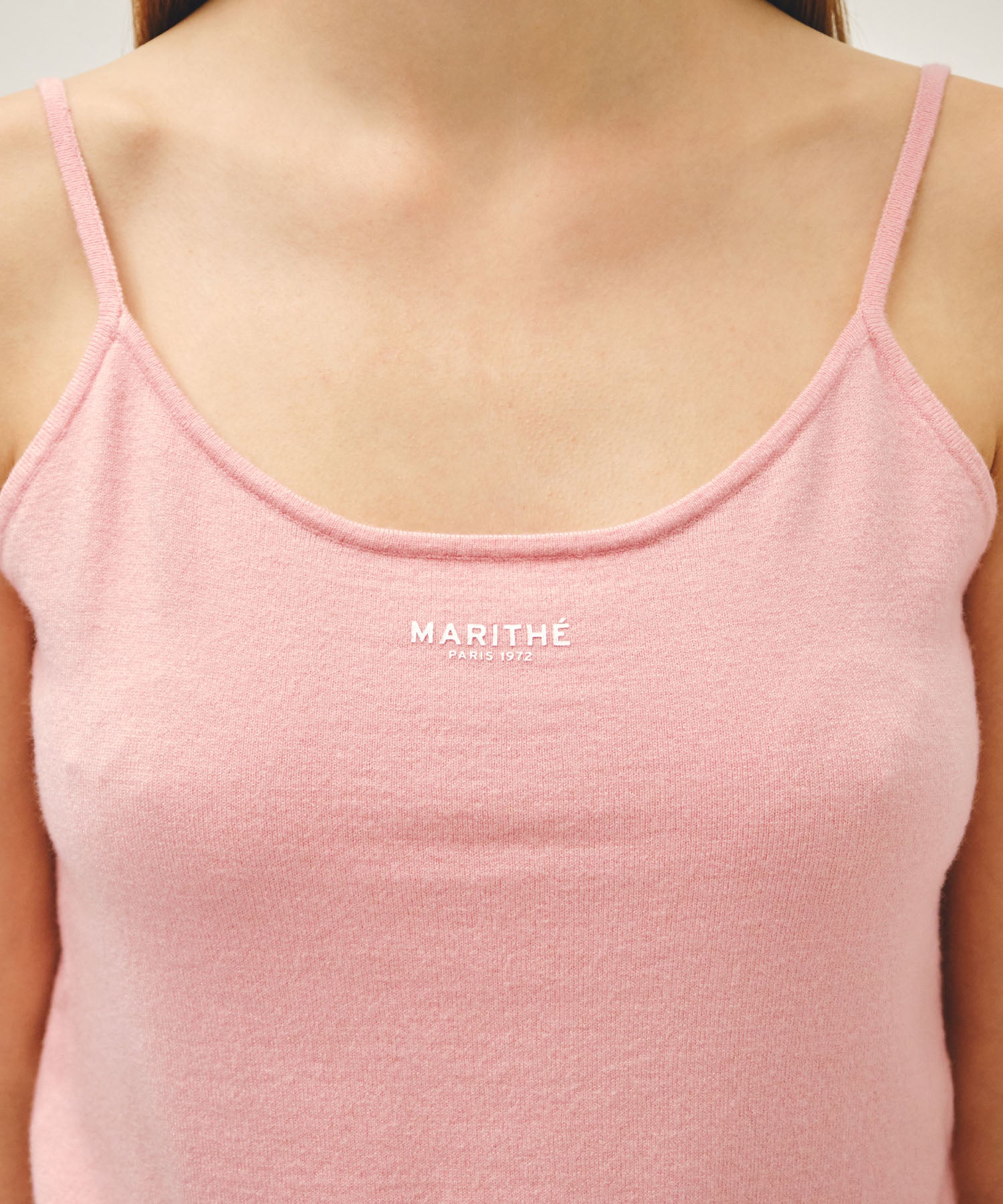 Marithe & Francois Girbaud - Basic Knit Cardigan Setup (Coral Pink) product image 5 | TRAB K-Fashion Australia