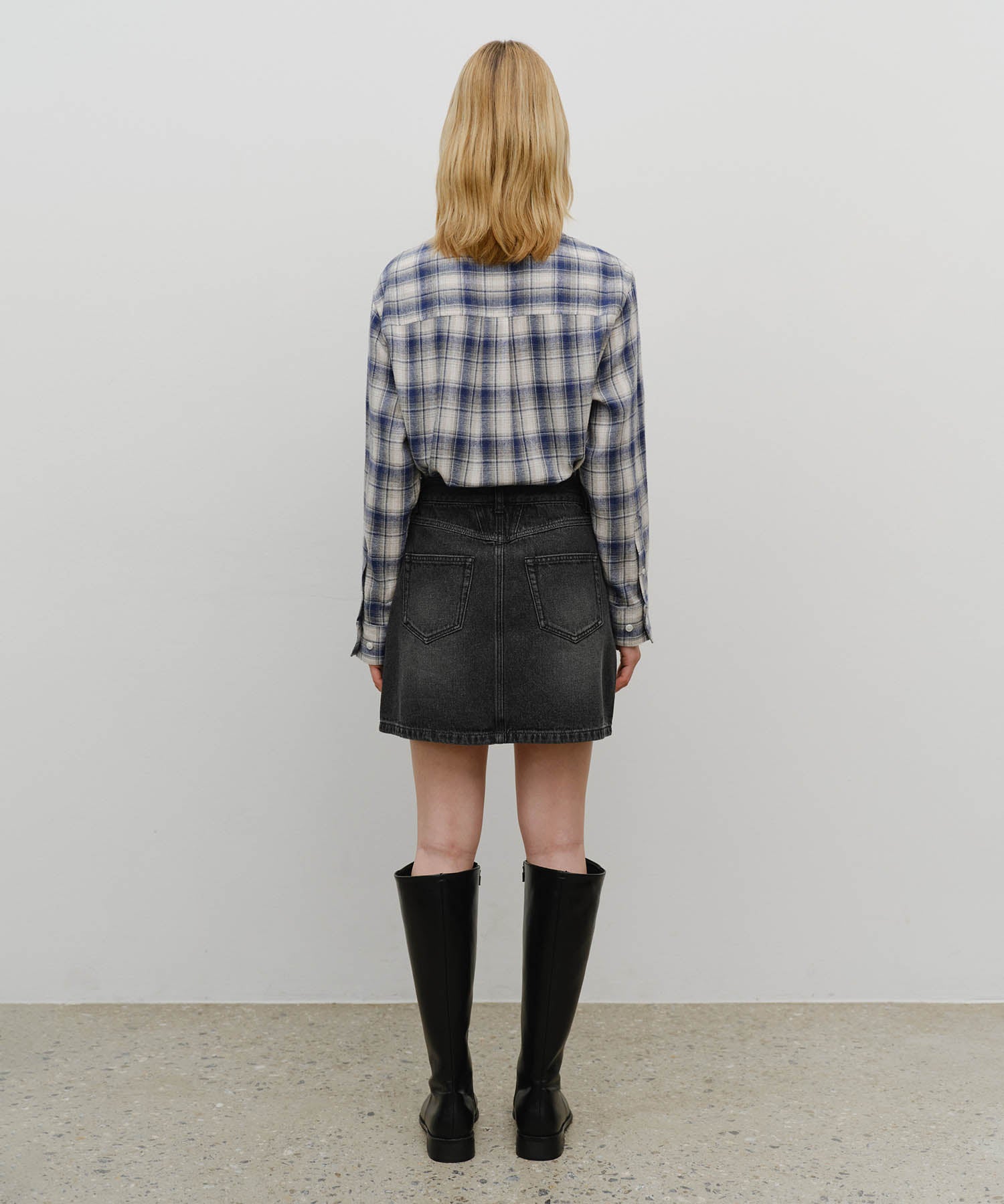 Marithe & Francois Girbaud - Denim Mini Skirt (Black) product image 9 | TRAB K-Fashion Australia