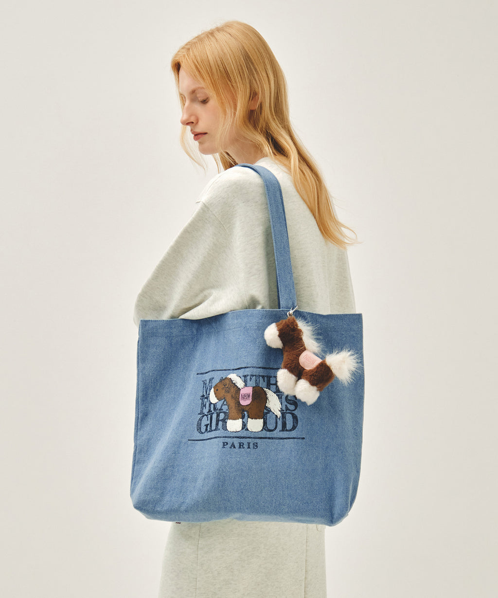 Marithe & Francois Girbaud - Pony Classic Logo Eco Bag (Sky Blue) product image 5 | TRAB K-Fashion Australia