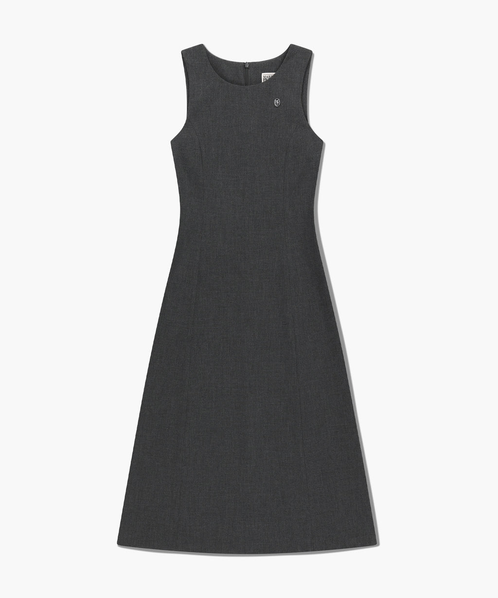 Marithe & Francois Girbaud - Sleeveless Long Dress (Charcoal) product image 5 | TRAB K-Fashion Australia