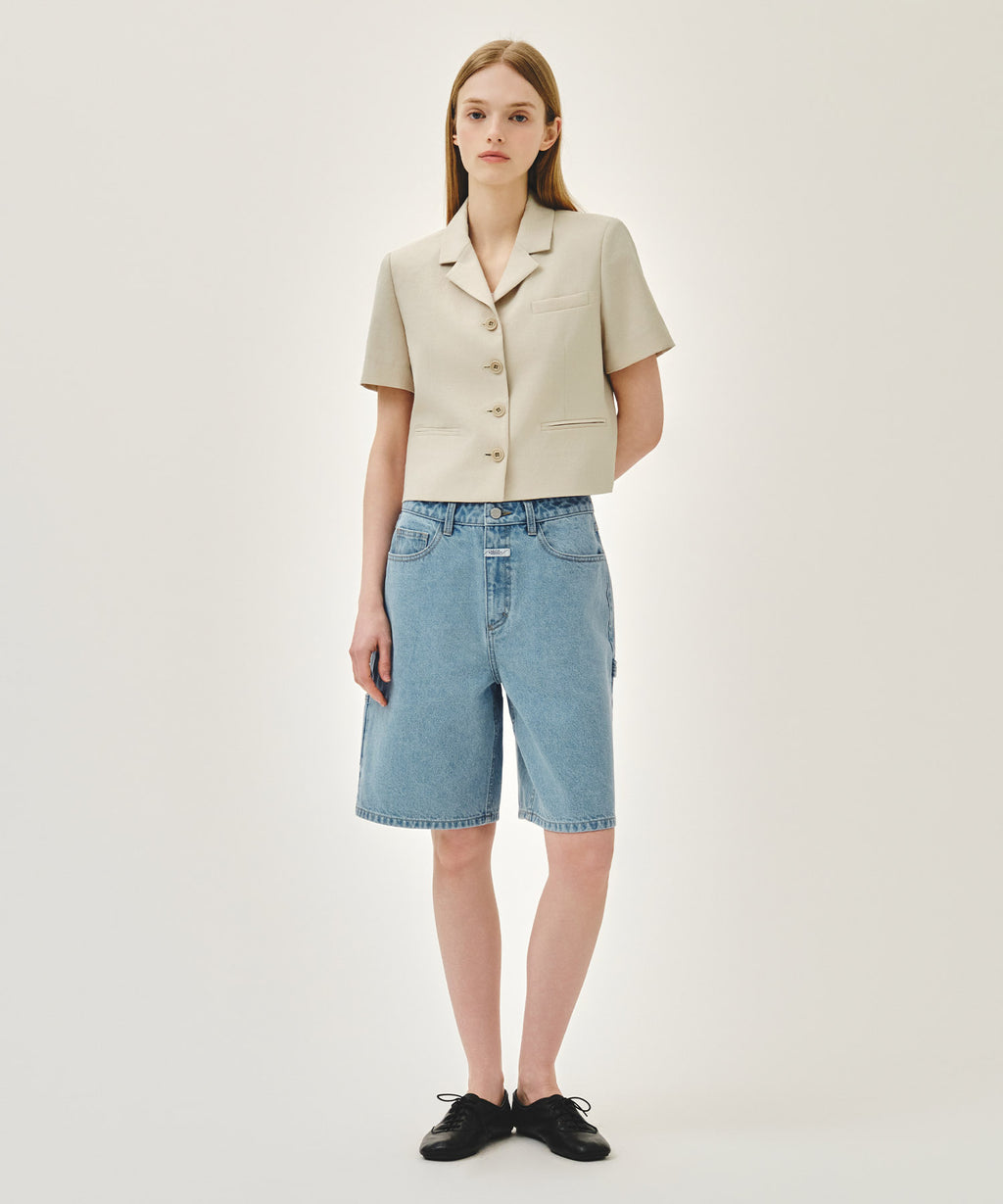 Marithe & Francois Girbaud - Half Sleeve Jacket (Beige) product image 5 | TRAB K-Fashion Australia