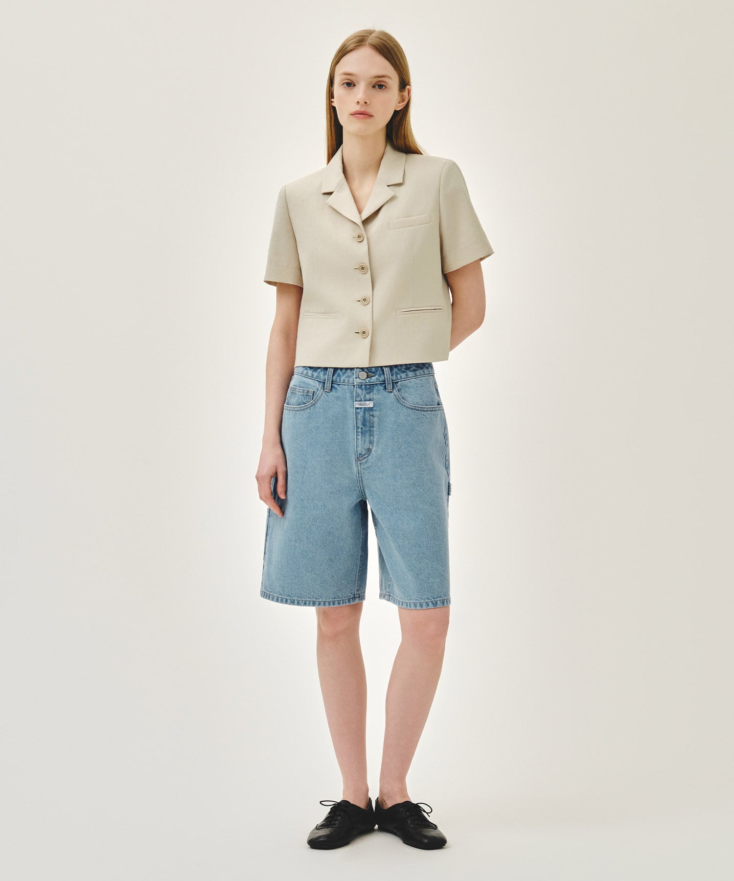Marithe & Francois Girbaud - Half Sleeve Jacket (Beige) product image 5 | TRAB K-Fashion Australia