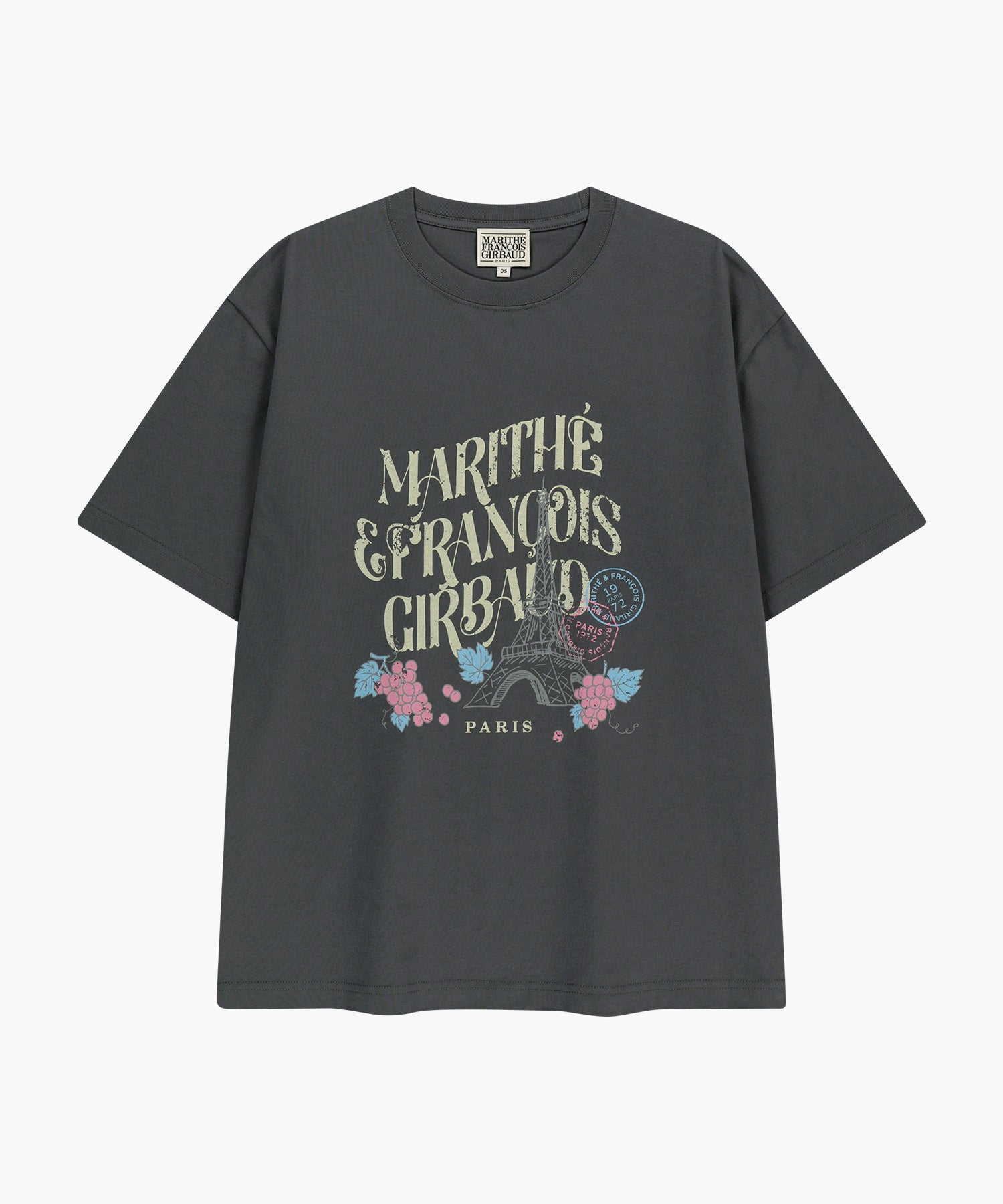 Marithe & Francois Girbaud - Vintage Eiffel Tower Logo Oversized Tee (Charcoal) product image 5 | TRAB K-Fashion Australia