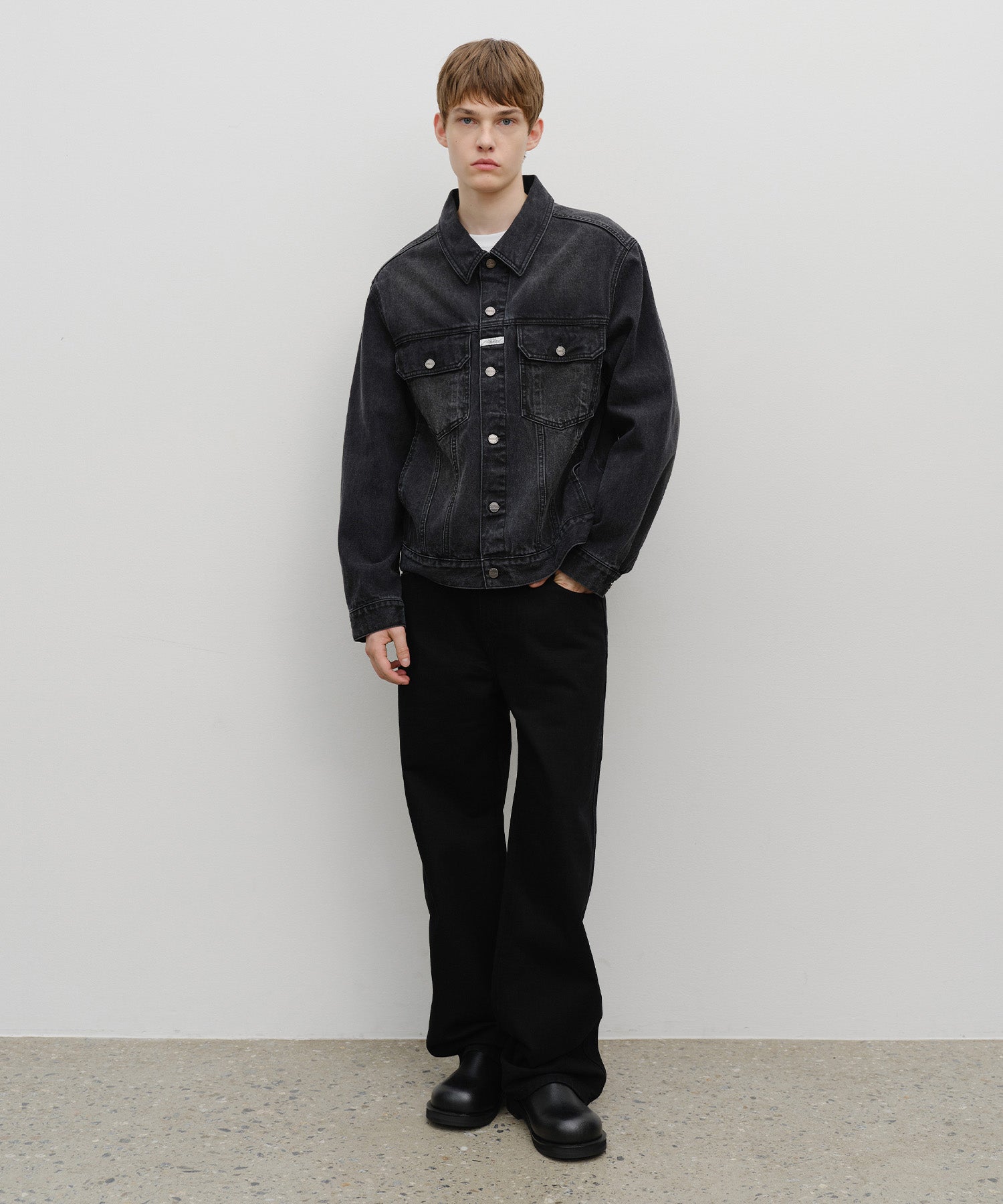 Marithe & Francois Girbaud - Denim Trucker Jacket (Black) product image 5 | TRAB K-Fashion Australia