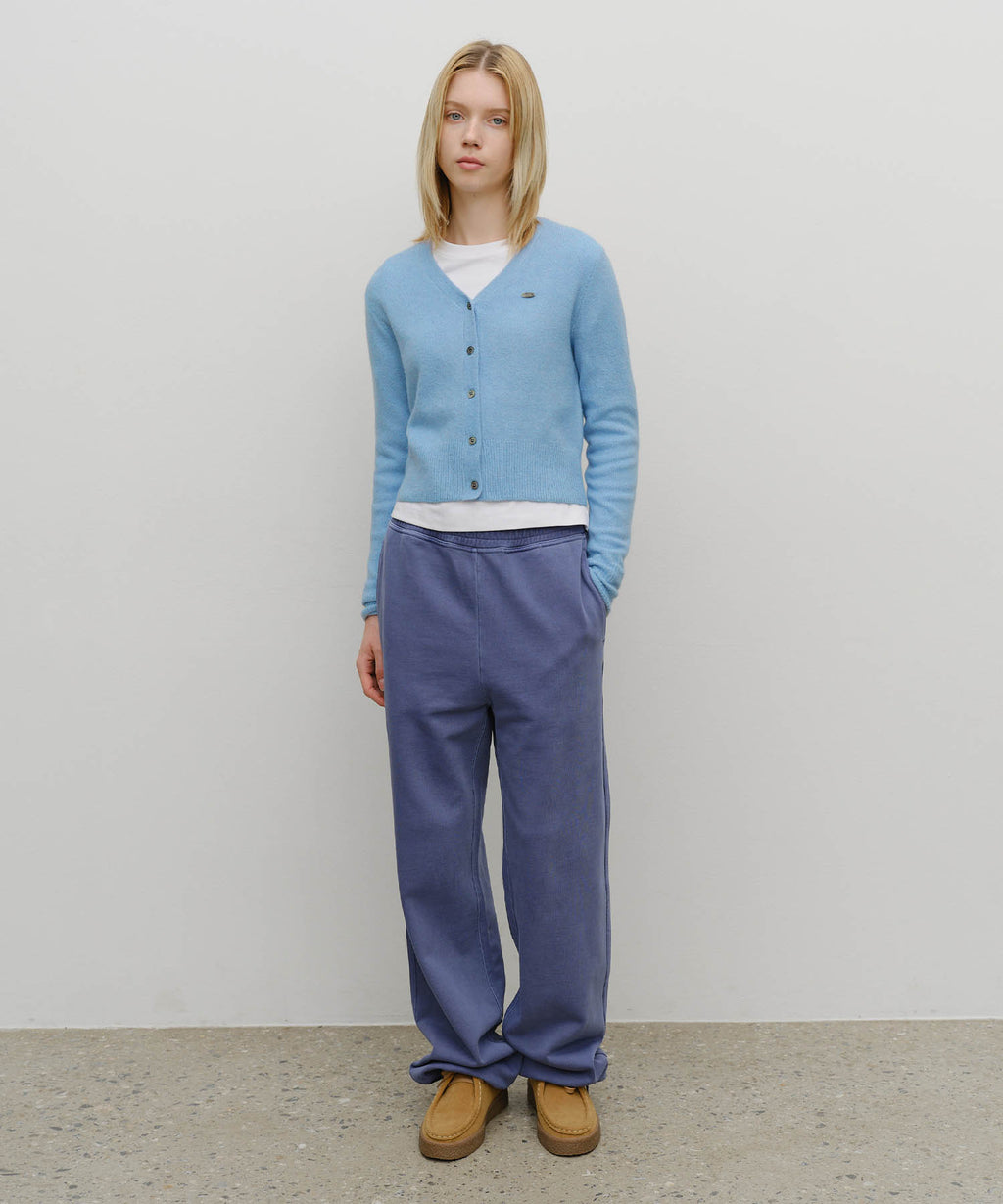 Marithe & Francois Girbaud - V-neck Crop Cardigan (Sky Blue) product image 5 | TRAB K-Fashion Australia