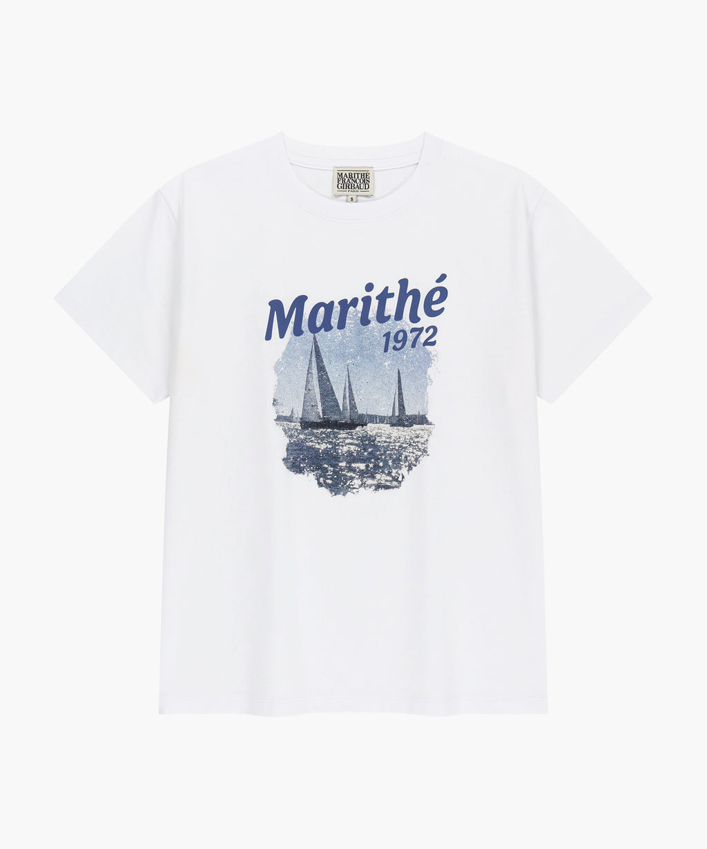 Marithe & Francois Girbaud - Aerocool Vacance Graphic Tee (White) product image 9 | TRAB K-Fashion Australia
