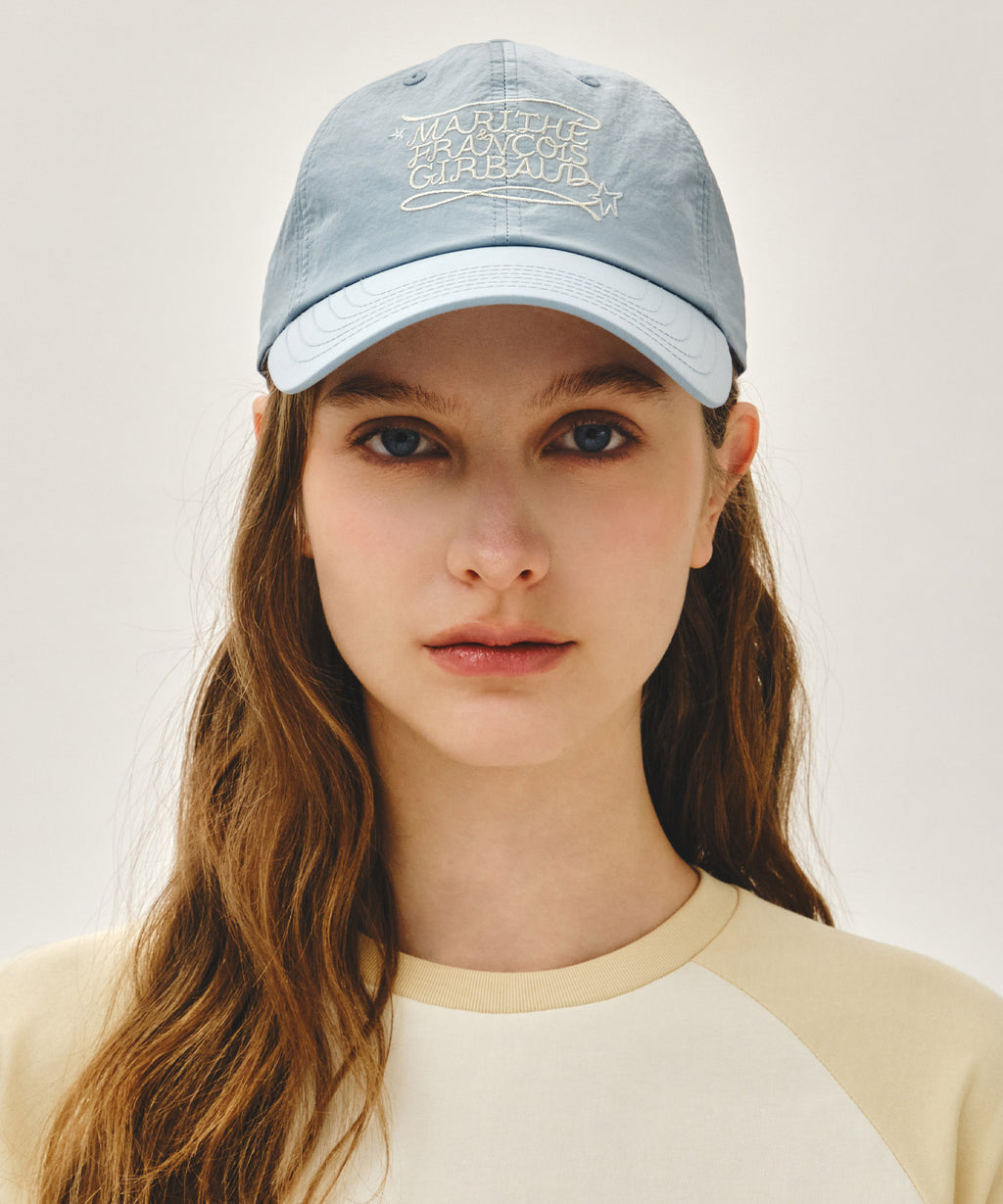 Marithe & Francois Girbaud - Drawing Classic Logo Nylon Cap (Sky Blue) product image 5 | TRAB K-Fashion Australia