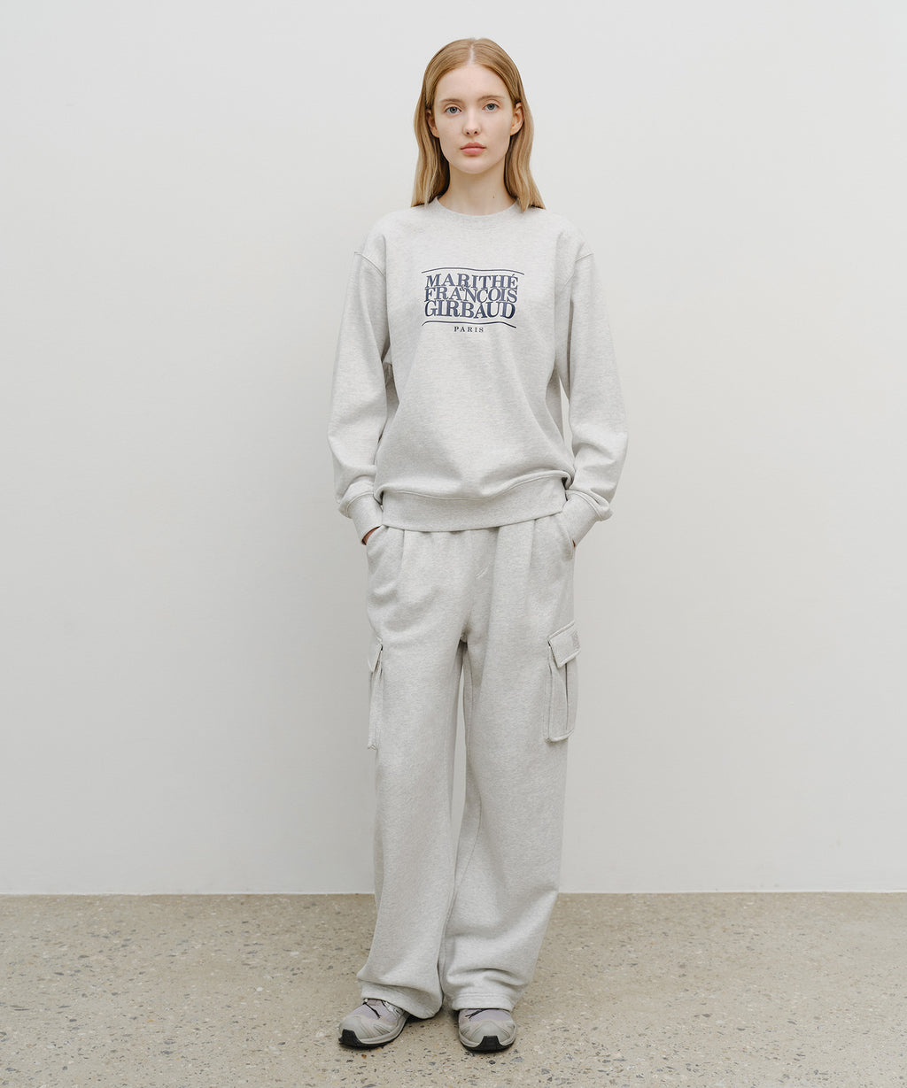 Marithe & Francois Girbaud - Classic Logo Sweatshirt (Light Heather Gray) product image 5 | TRAB K-Fashion Australia