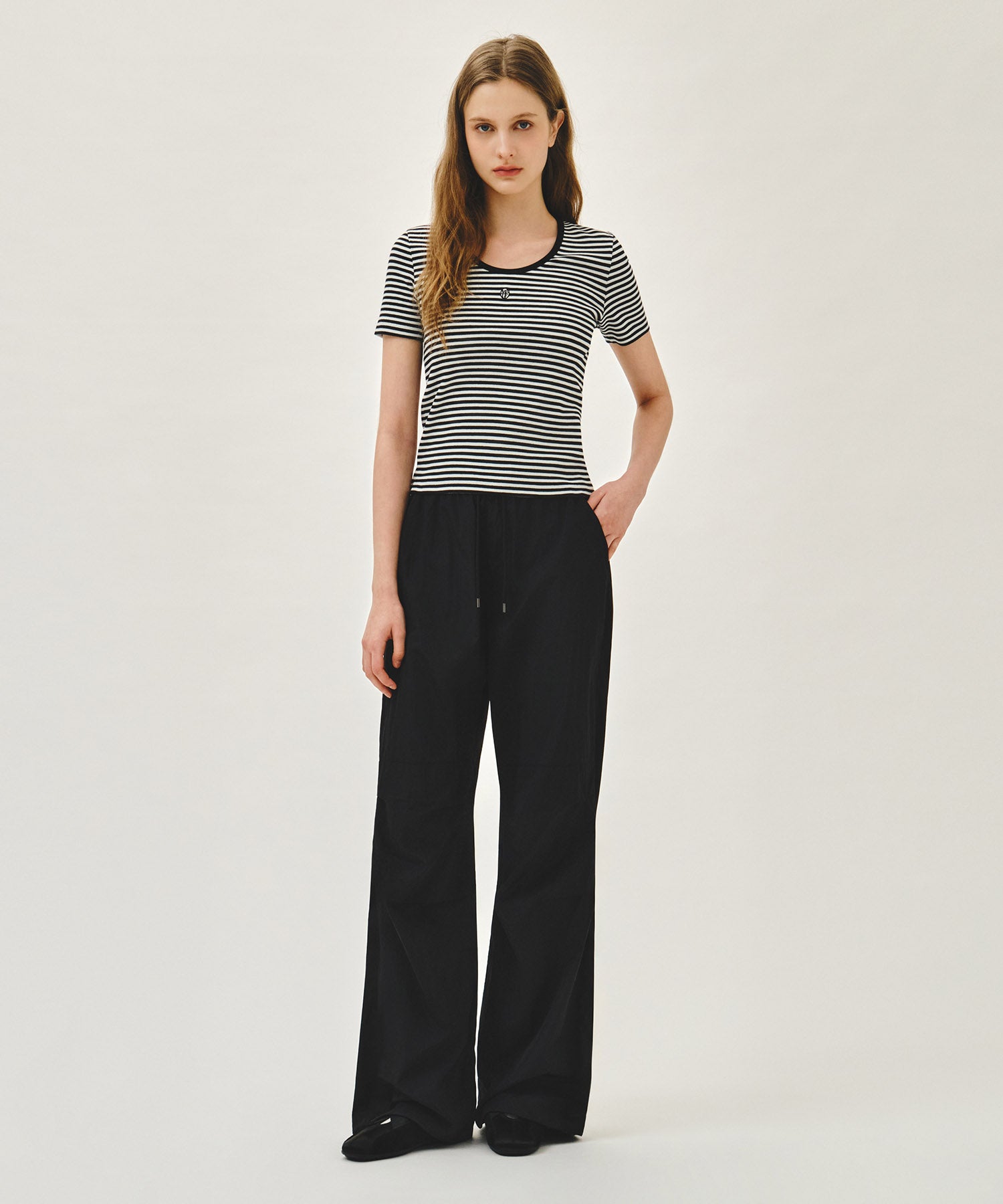 Marithe & Francois Girbaud - Deep Neck Ringer Tee (Black) product image 5 | TRAB K-Fashion Australia