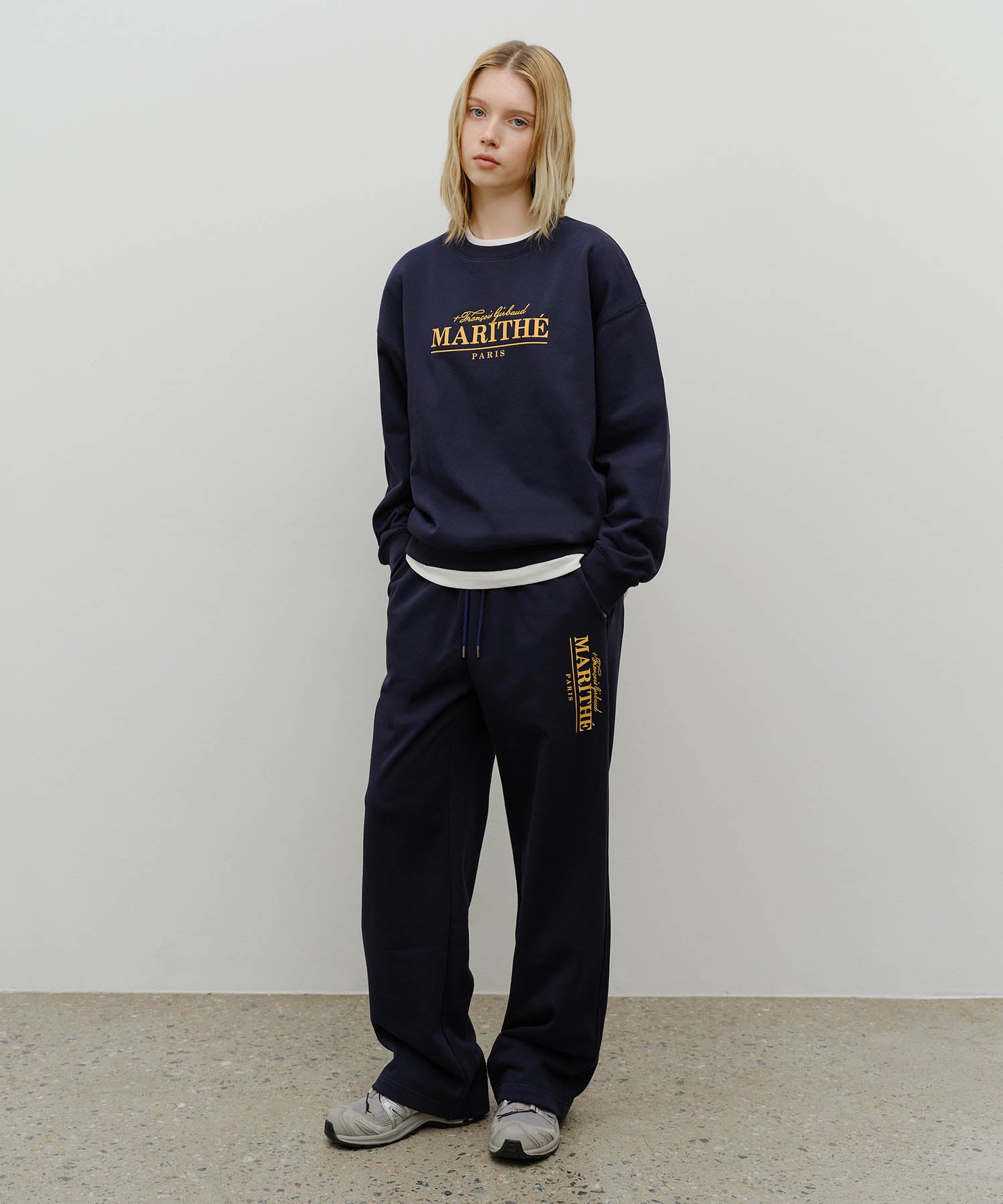 Marithe & Francois Girbaud - Marithe Logo Oversized Sweatshirt (Navy) product image 5 | TRAB K-Fashion Australia