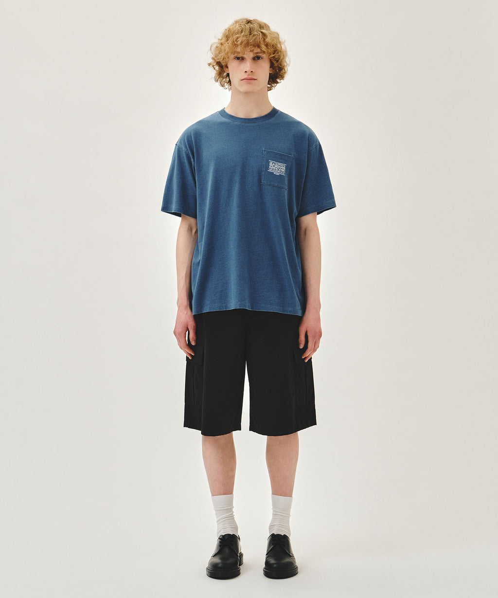 Marithe & Francois Girbaud - Doodle Classic Logo Pocket Tee (Blue) product image 5 | TRAB K-Fashion Australia