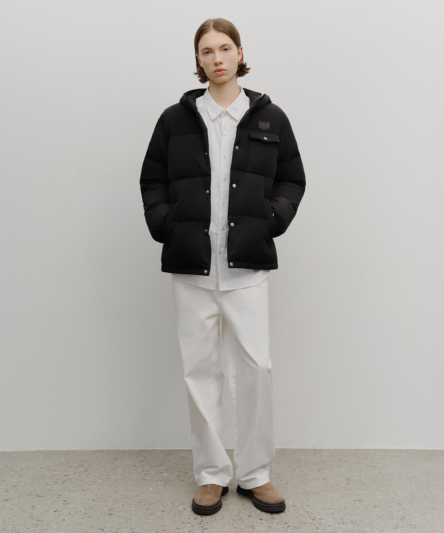 Marithe & Francois Girbaud - Hooded Chest Pocket Down Jacket (Black) product image 5 | TRAB K-Fashion Australia