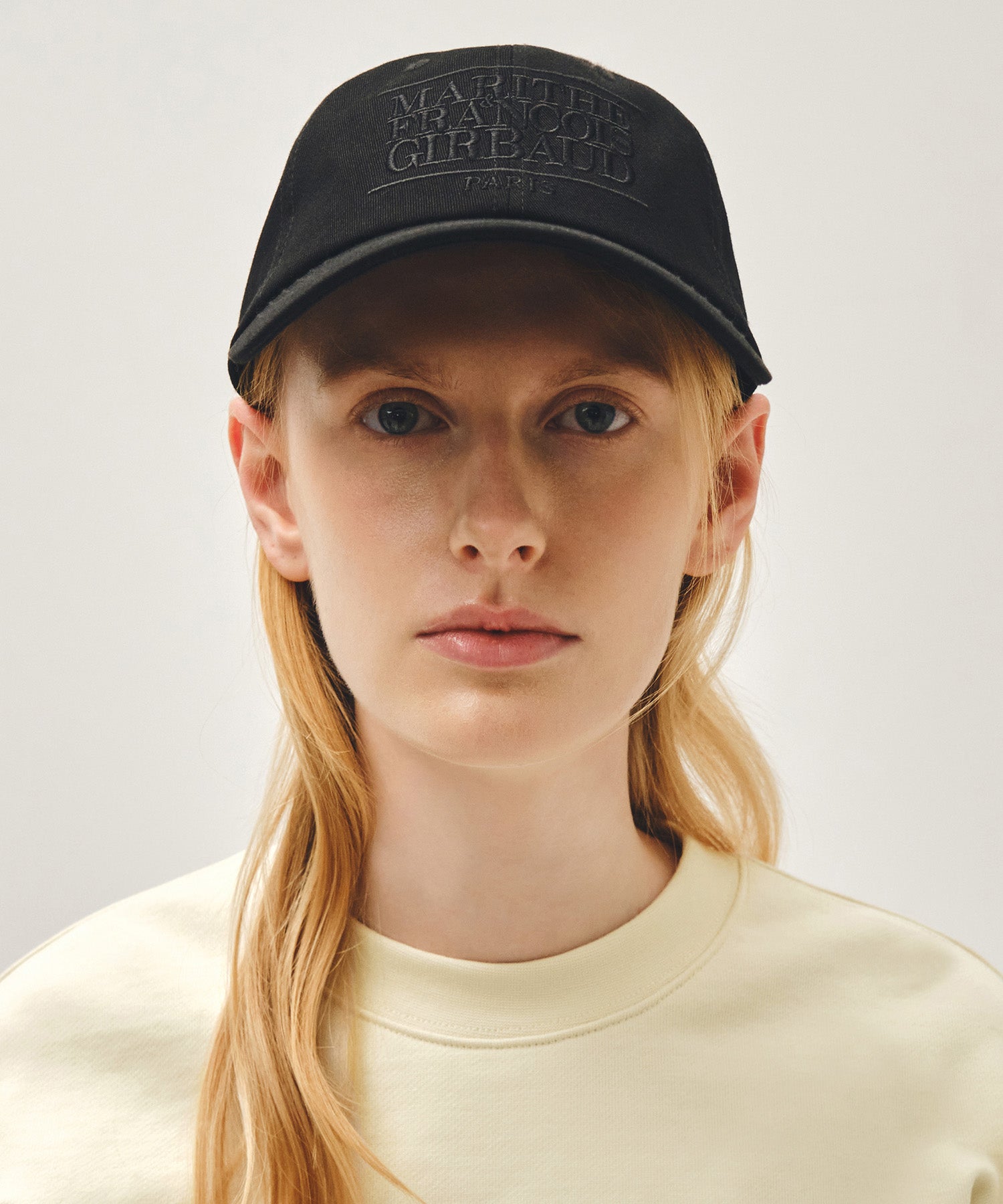Marithe & Francois Girbaud - Classic Logo Covered Cap (Black Black) product image 5 | TRAB K-Fashion Australia