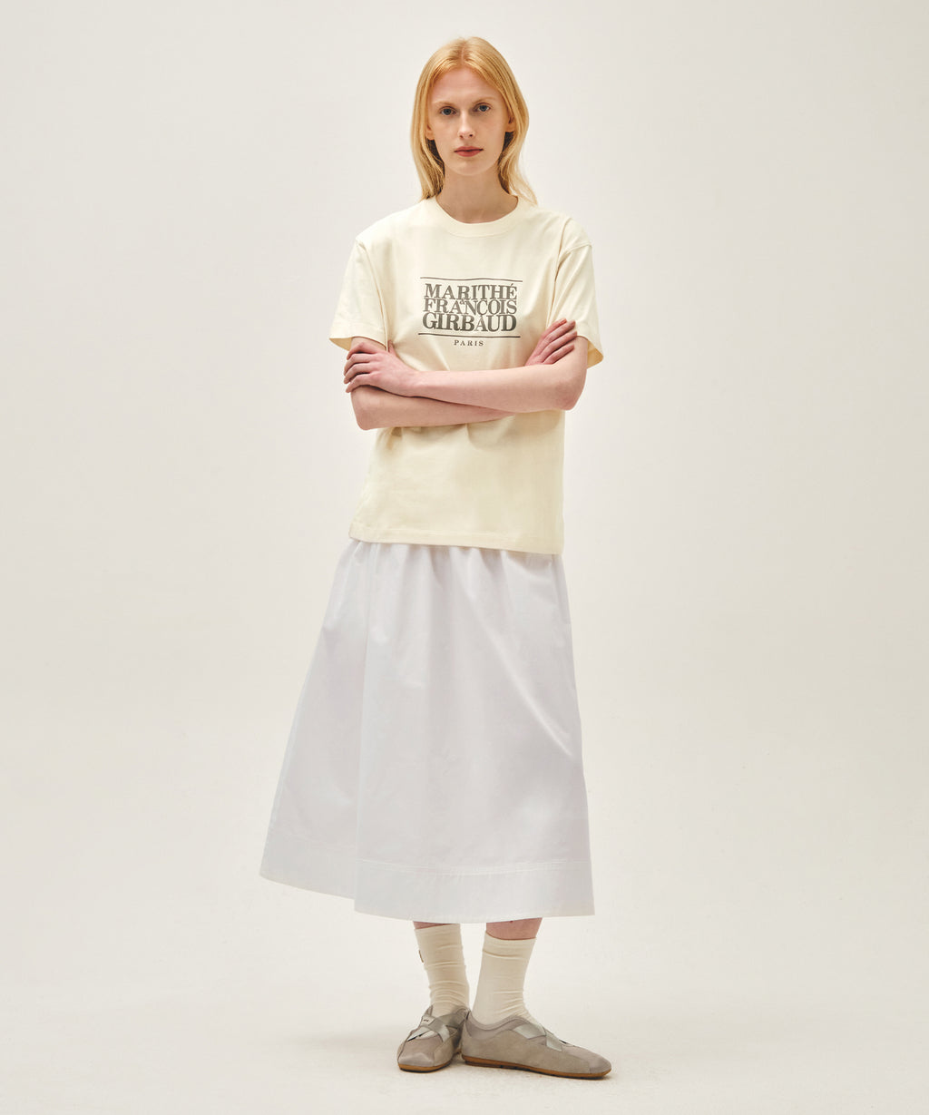 Marithe & Francois Girbaud - Classic Logo Tee (Cream) product image 5 | TRAB K-Fashion Australia