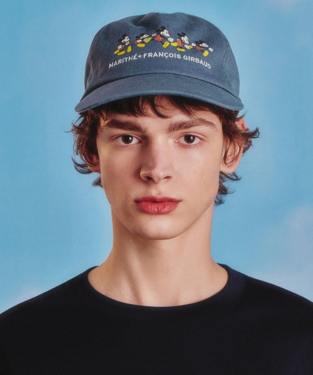 Marithe & Francois Girbaud - Mickey_graphic 5 Panel Cap (Ash Blue) product image 5 | TRAB K-Fashion Australia