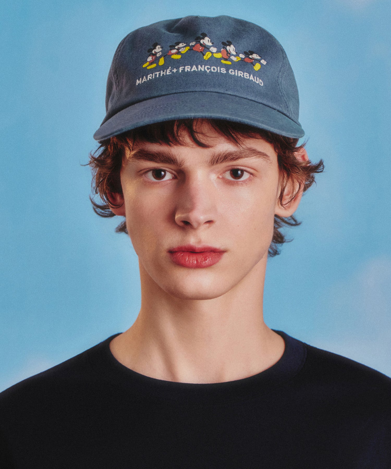 Marithe & Francois Girbaud - Mickey_graphic 5 Panel Cap (Ash Blue) product image 5 | TRAB K-Fashion Australia