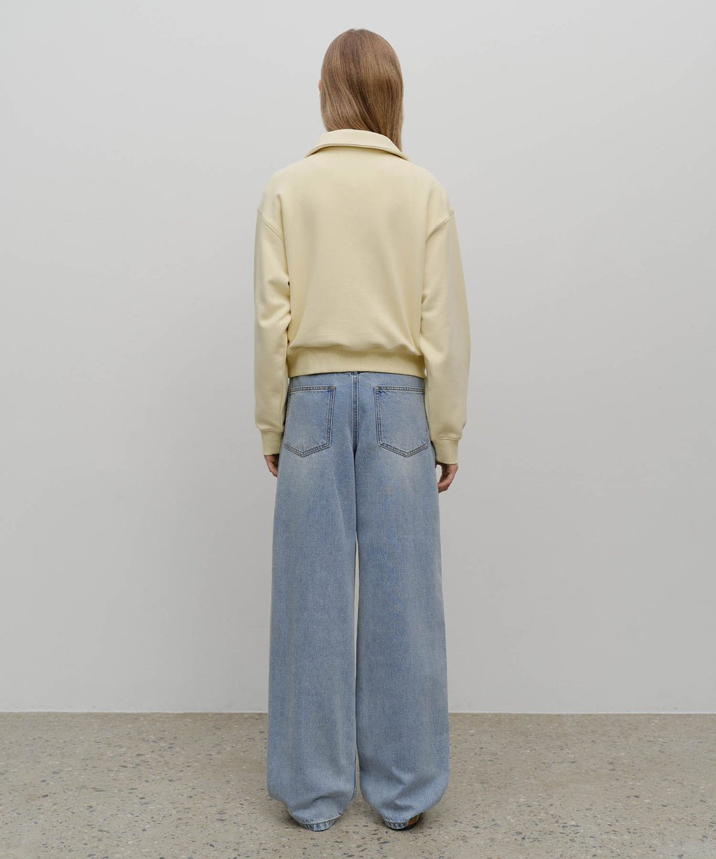 Marithe & Francois Girbaud - Wide Balloon Fit Denim Pants (Light Blue) product image 5 | TRAB K-Fashion Australia