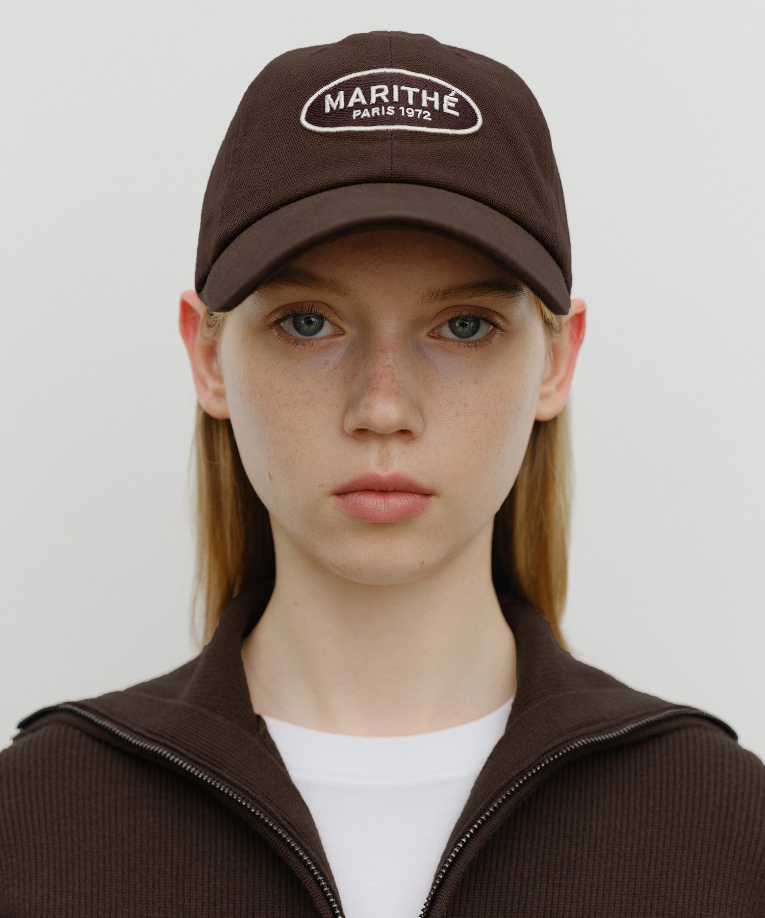 Marithe & Francois Girbaud - Oval Regular Logo Cap (Brown) product image 5 | TRAB K-Fashion Australia