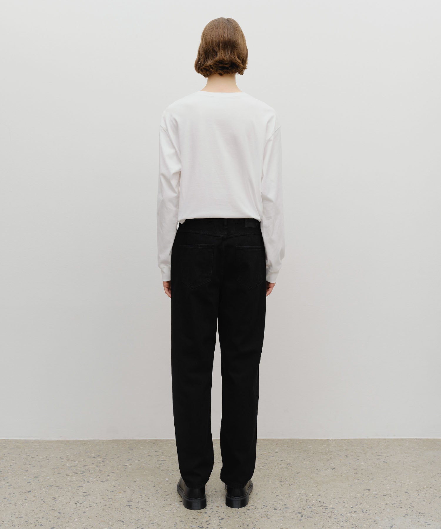 Marithe & Francois Girbaud - Slim Straight Denim Pants (Matt Black) product image 5 | TRAB K-Fashion Australia