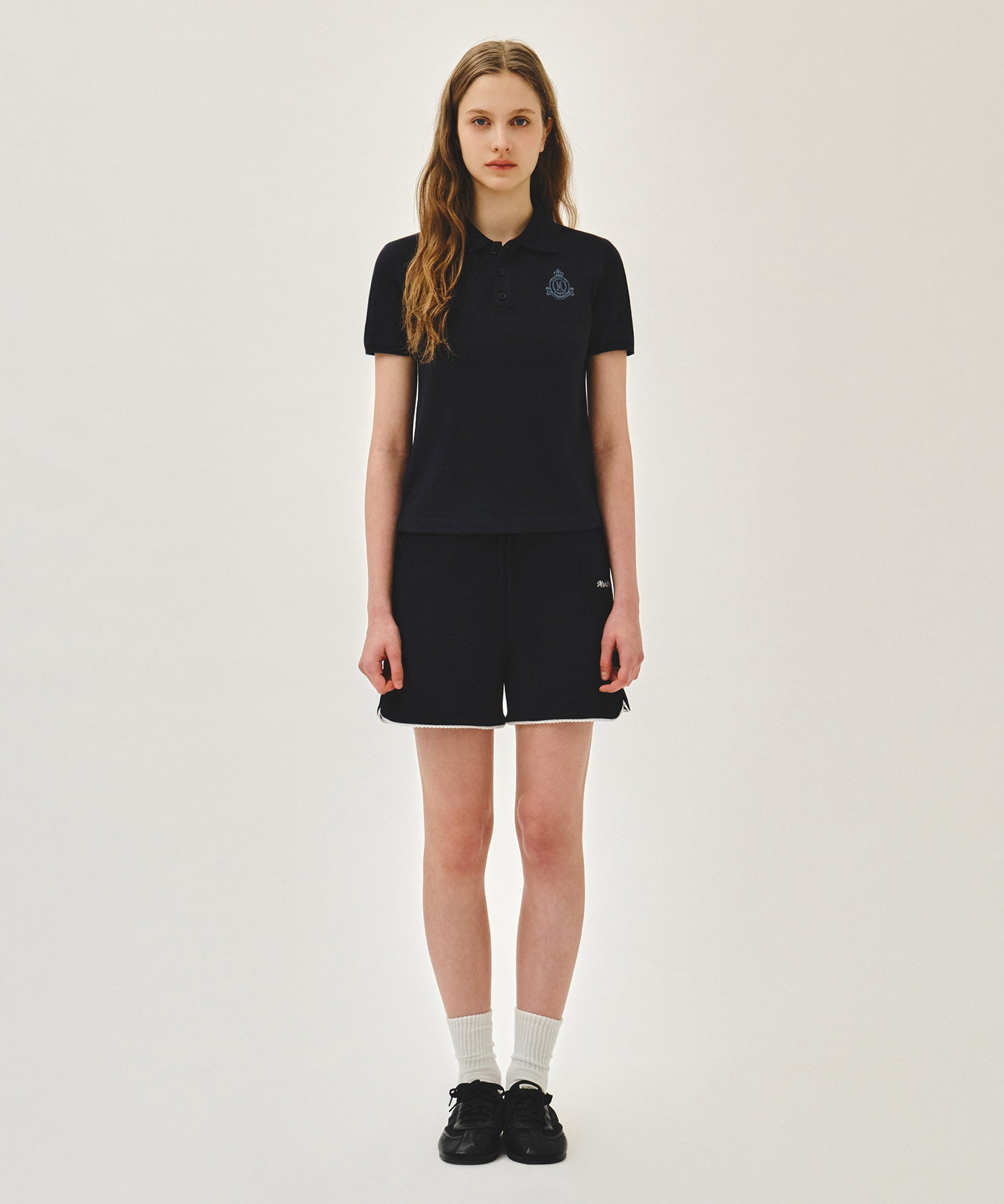 Marithe & Francois Girbaud - Emblem Pk Collar Tee (Navy) product image 5 | TRAB K-Fashion Australia