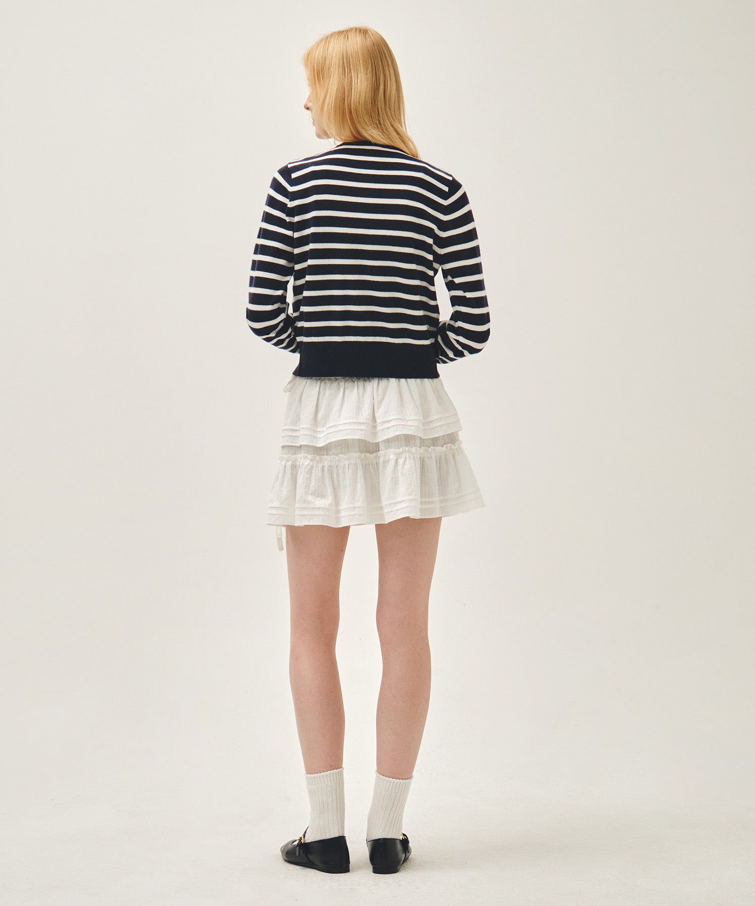 Marithe & Francois Girbaud - Layered Ruffle Skirt (White) product image 5 | TRAB K-Fashion Australia