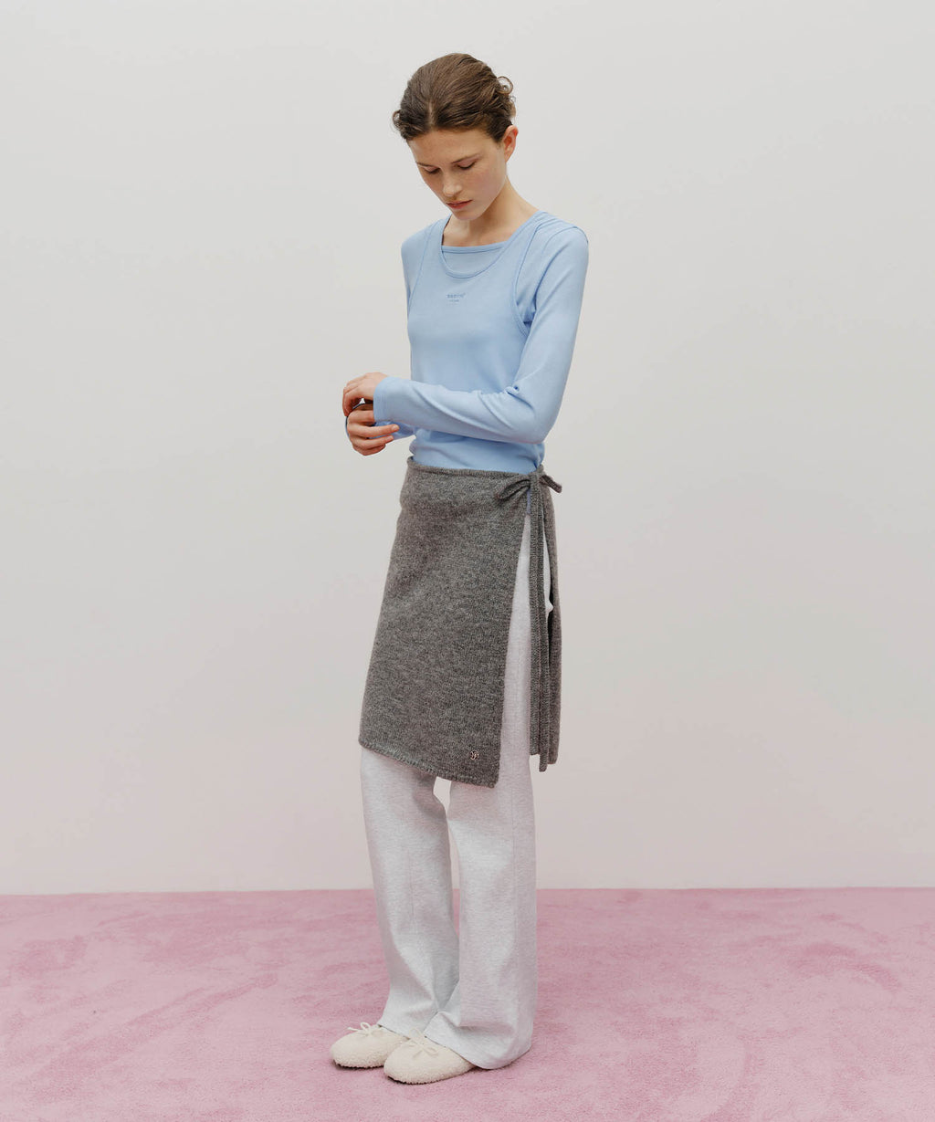 Marithe & Francois Girbaud - Layered Jersey Long Sleeve (Sky Blue) product image 5 | TRAB K-Fashion Australia