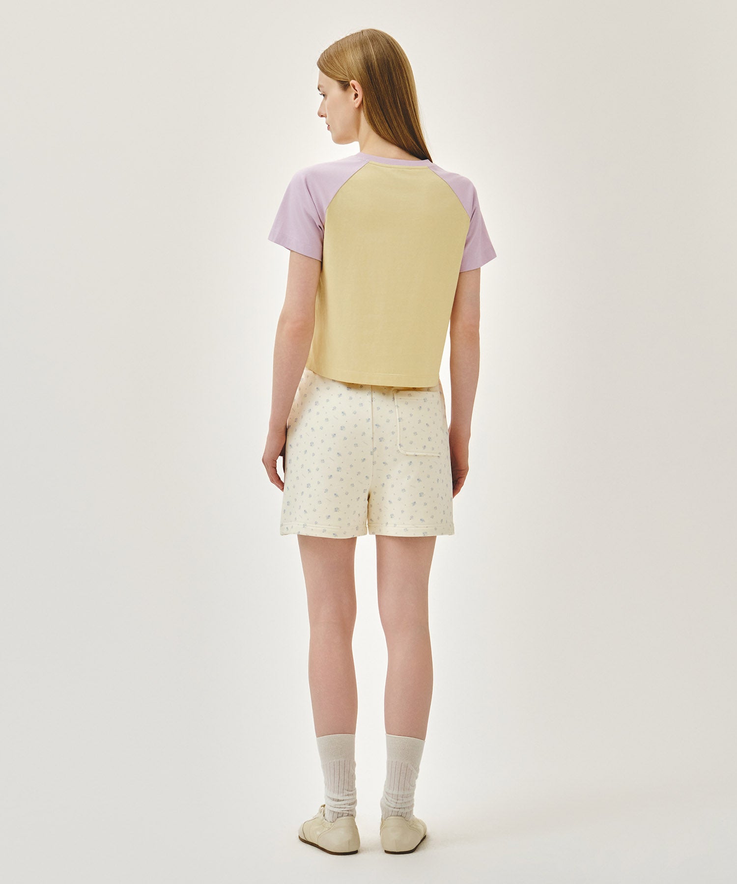 Marithe & Francois Girbaud - Vintage Classic Logo Sweat Shorts (Flower) product image 5 | TRAB K-Fashion Australia