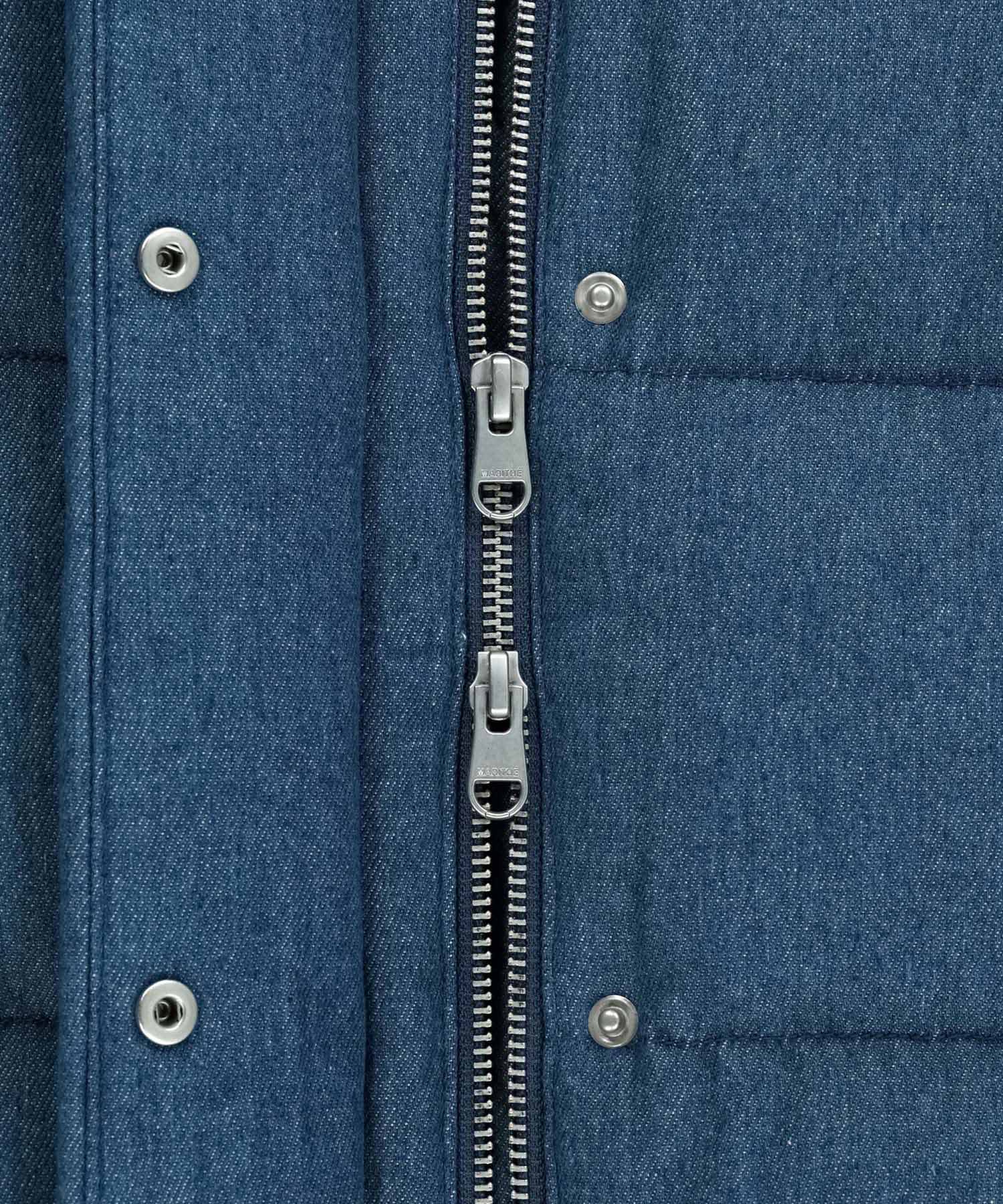 Marithe & Francois Girbaud - Denim Crop Down Jacket (Blue) product image 9 | TRAB K-Fashion Australia