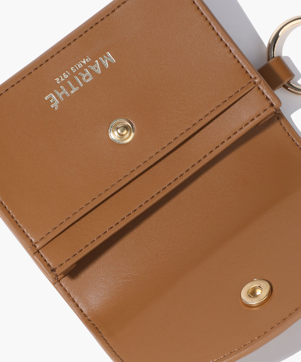 Marithe & Francois Girbaud - Regular Logo Keyring Wallet (Camel) product image 5 | TRAB K-Fashion Australia