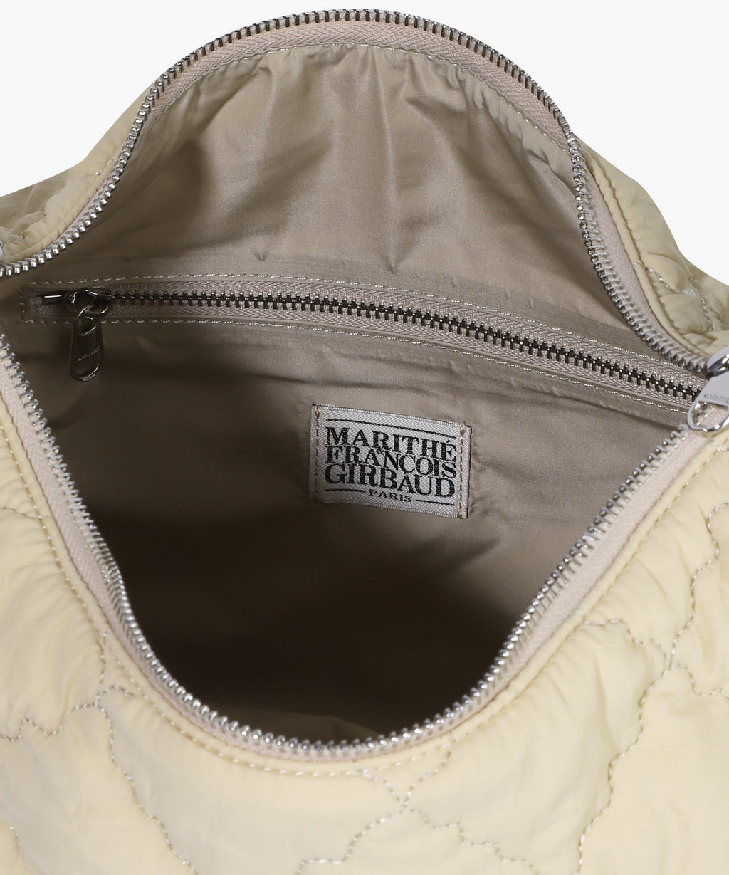 Marithe & Francois Girbaud - Classic Logo Padding Cross Bag (Beige) product image 7 | TRAB K-Fashion Australia