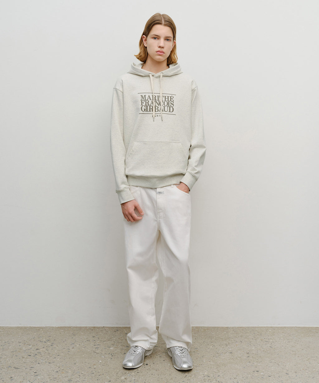Marithe & Francois Girbaud - Classic Logo Hoodie (Oatmeal) product image 5 | TRAB K-Fashion Australia