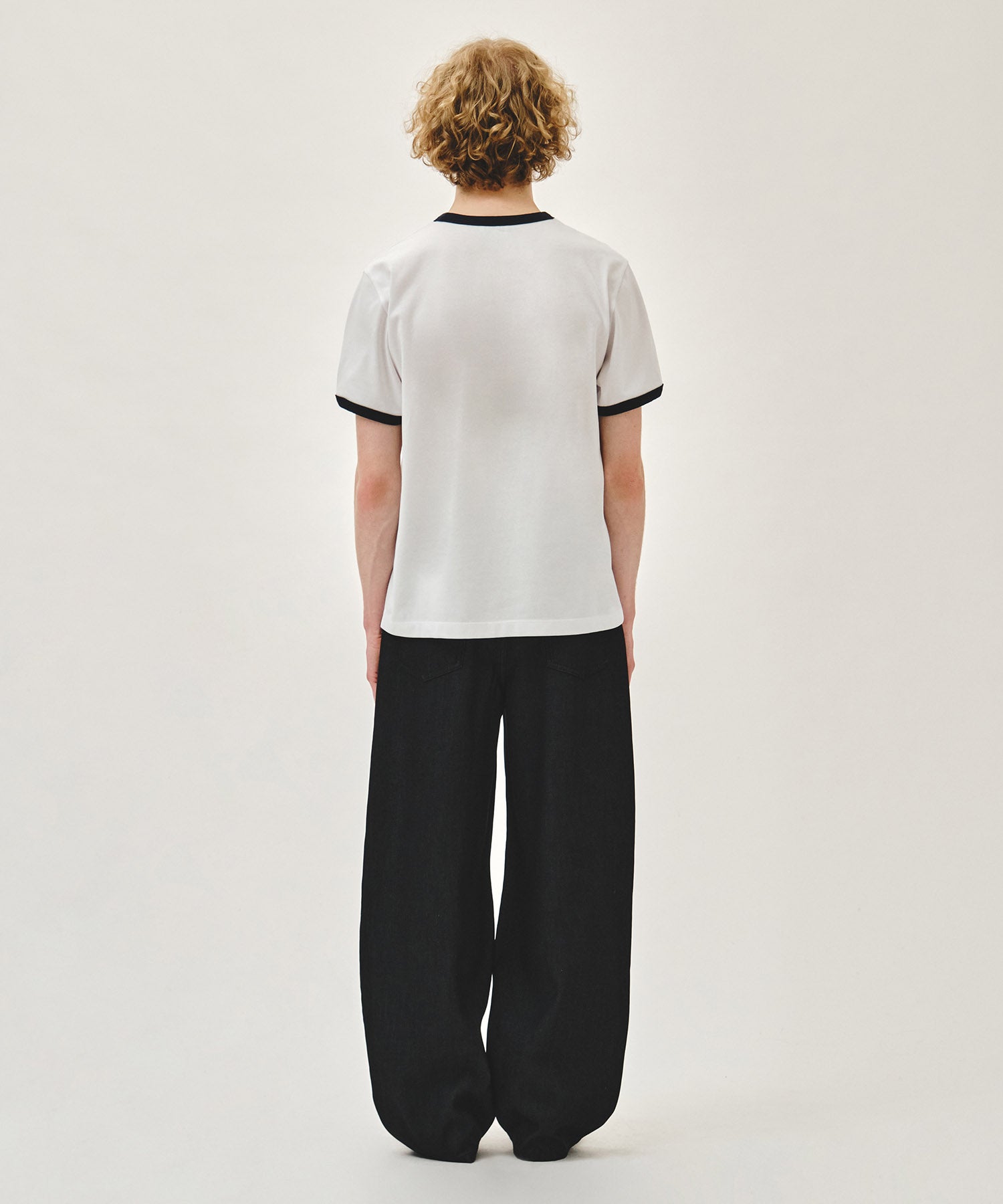 Marithe & Francois Girbaud - Wide Fit Tuck Denim Pants (Black) product image 5 | TRAB K-Fashion Australia