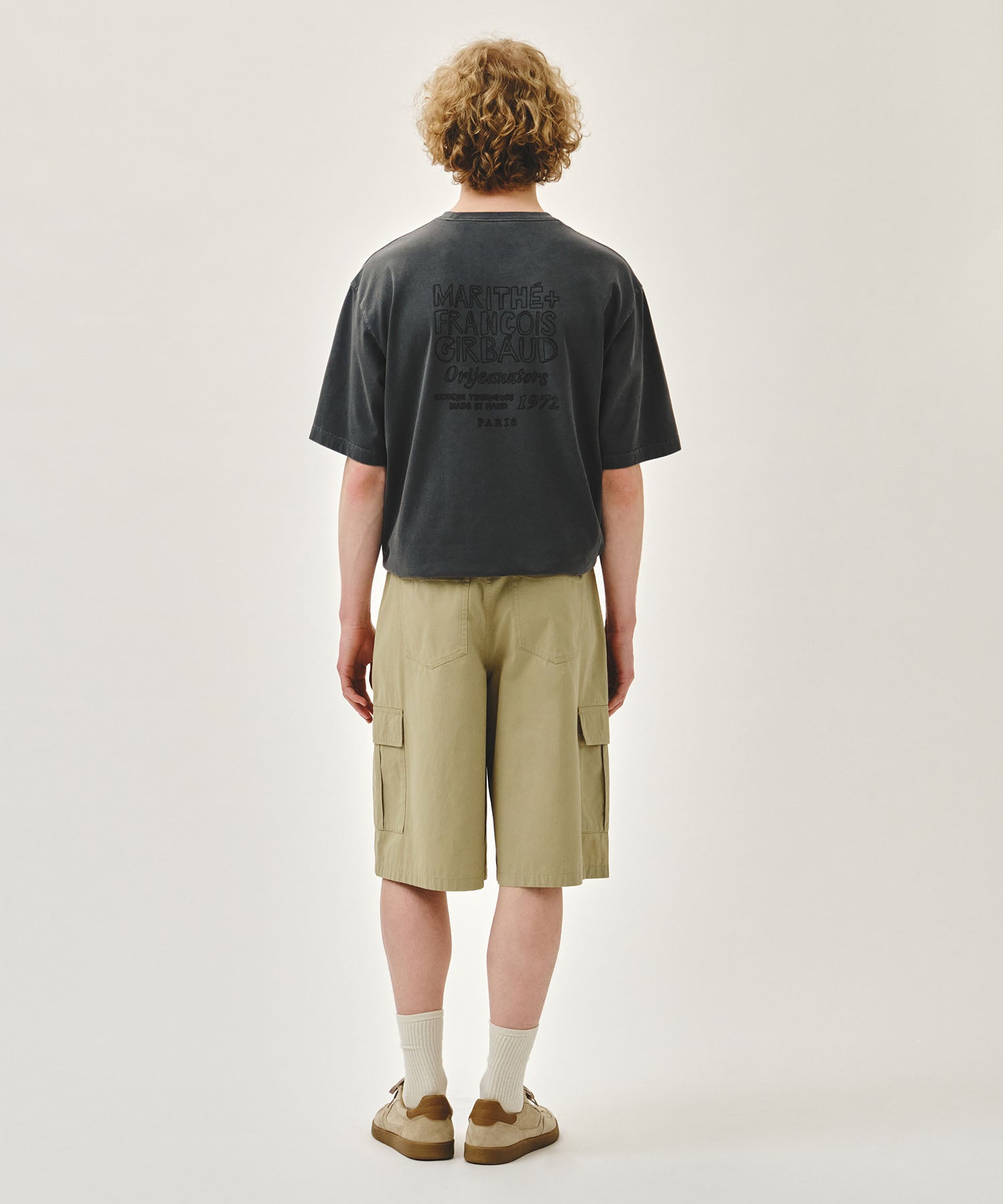 Marithe & Francois Girbaud - Cargo Half Pants (Beige) product image 5 | TRAB K-Fashion Australia