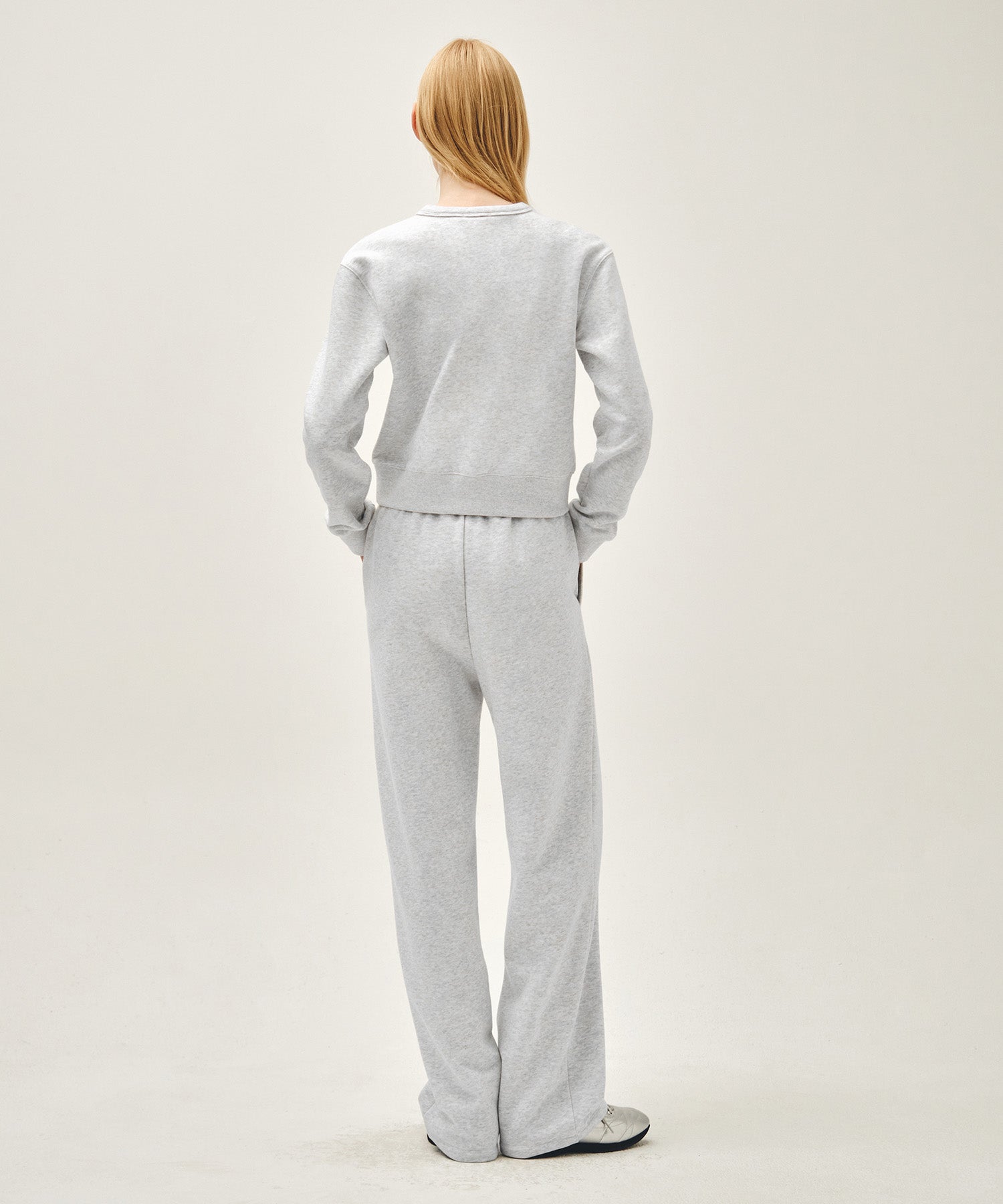 Marithe & Francois Girbaud - Basic Fold-over Sweat Pants (Light Heather Gray) product image 5 | TRAB K-Fashion Australia