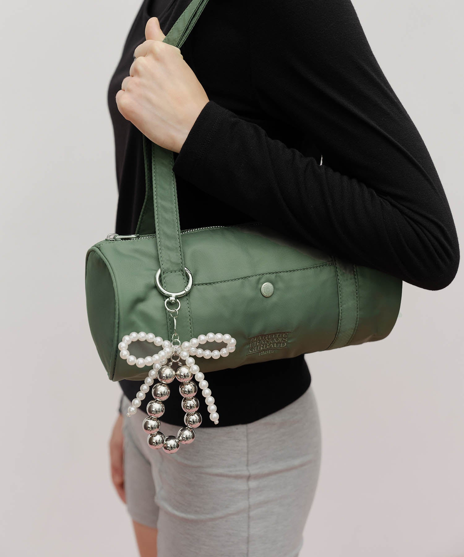 Marithe & Francois Girbaud - Pearl Silver Ball Keyring (Silver) product image 5 | TRAB K-Fashion Australia