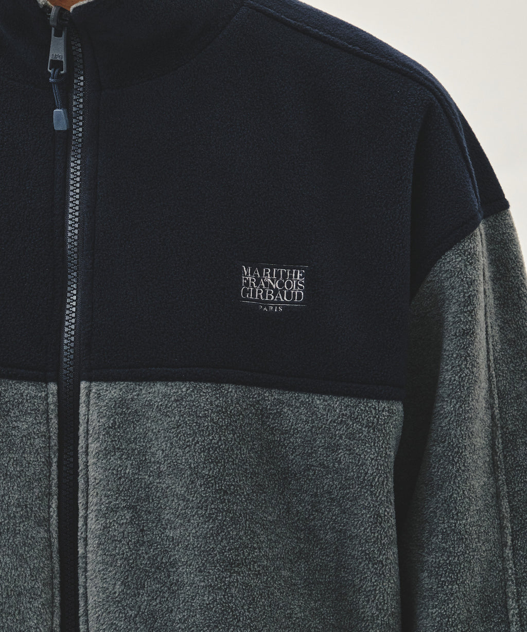 Marithe & Francois Girbaud - Classic Logo Reversible Fleece Jacket (Gray) product image 5 | TRAB K-Fashion Australia