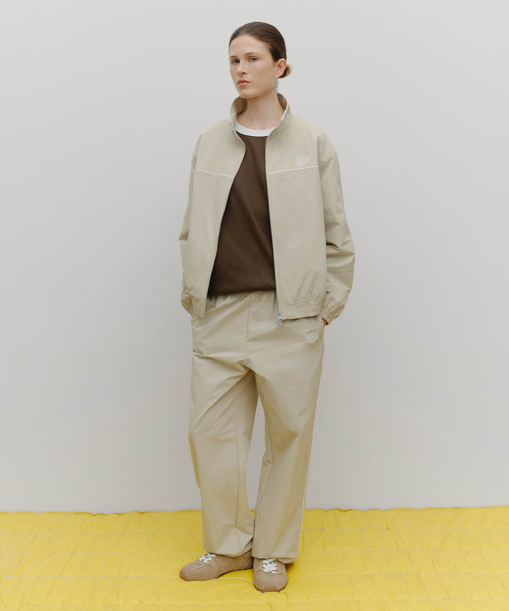 Marithe & Francois Girbaud - Marithe Sport Nylon Track Zip-up Jacket (Beige) product image 5 | TRAB K-Fashion Australia