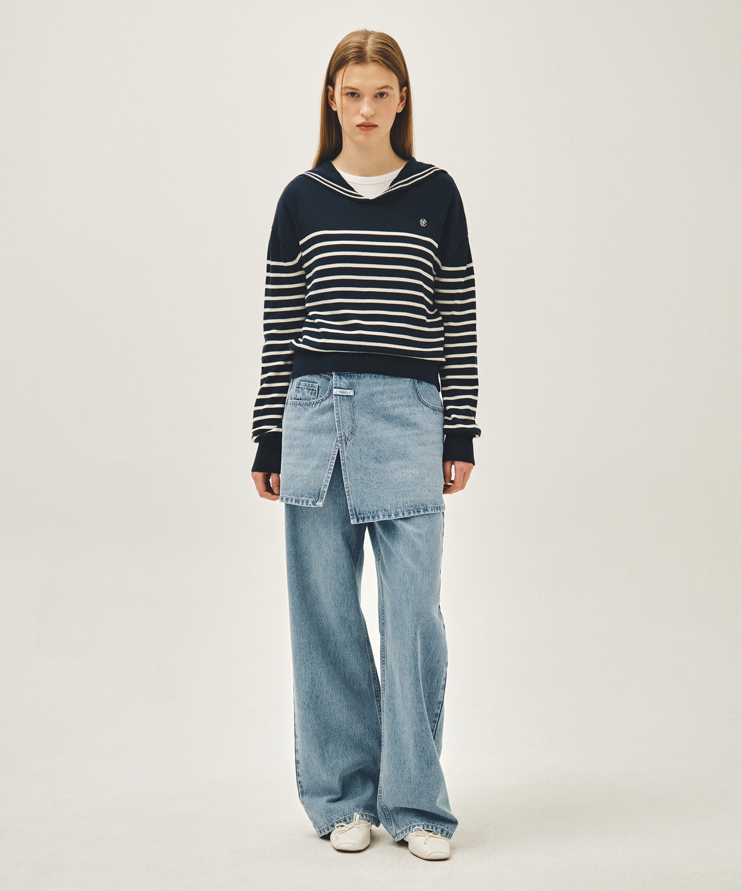 Marithe & Francois Girbaud - Sailor Knit Pullover (Navy) product image 5 | TRAB K-Fashion Australia