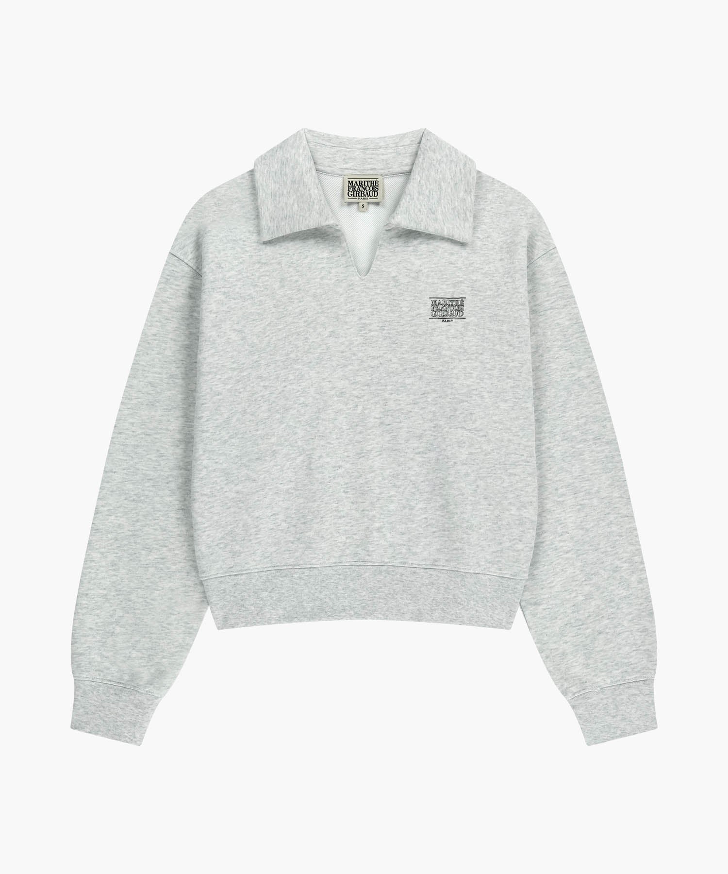 Marithe & Francois Girbaud - Doodle Classic Logo Collar Sweatshirt (Light Heather Gray) product image 5 | TRAB K-Fashion Australia