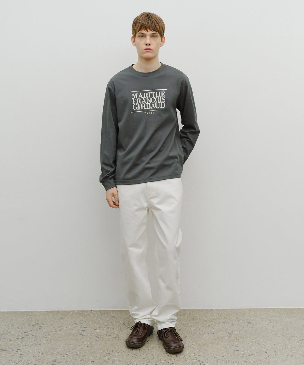 Marithe & Francois Girbaud - Classic Logo Long Sleeve (Charcoal) product image 5 | TRAB K-Fashion Australia