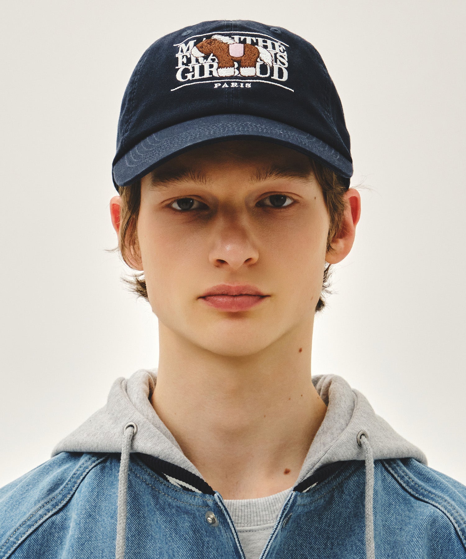 Marithe & Francois Girbaud - Pony Classic Logo Covered Cap (Navy) product image 5 | TRAB K-Fashion Australia