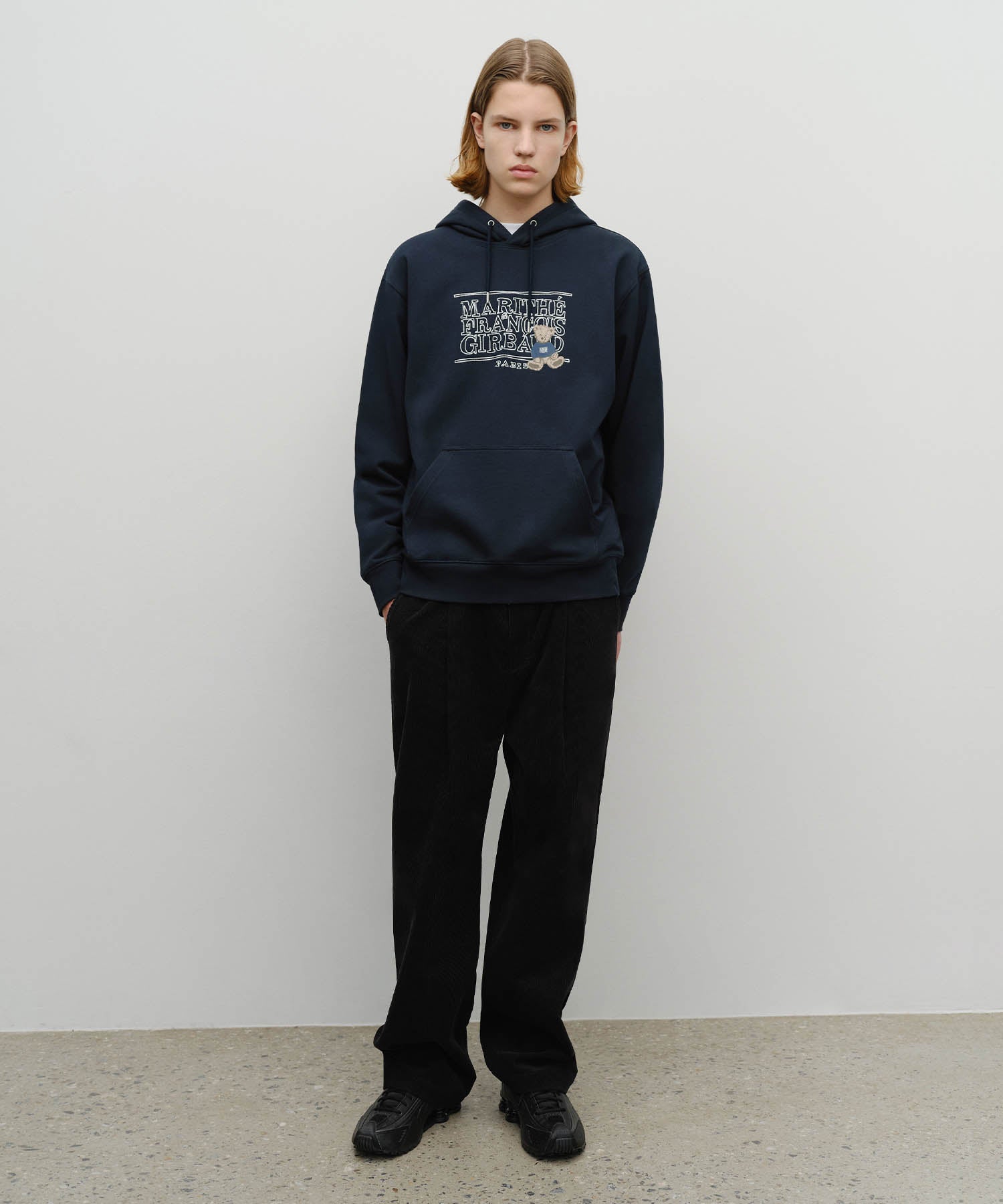 Marithe & Francois Girbaud - Doodle Classic Bear Hoodie (Navy) product image 5 | TRAB K-Fashion Australia